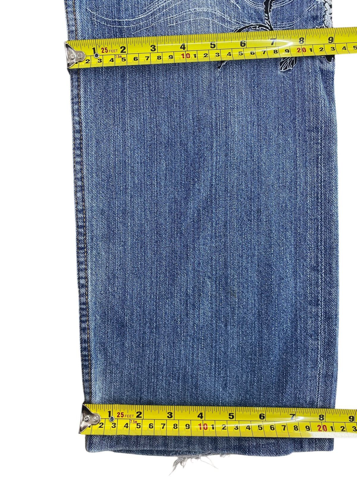 Japanese Brand Japanese Brand Whiskered Faded Blue Wash Straight Leg Jeans Size US 30 / EU 46 - 9 Thumbnail