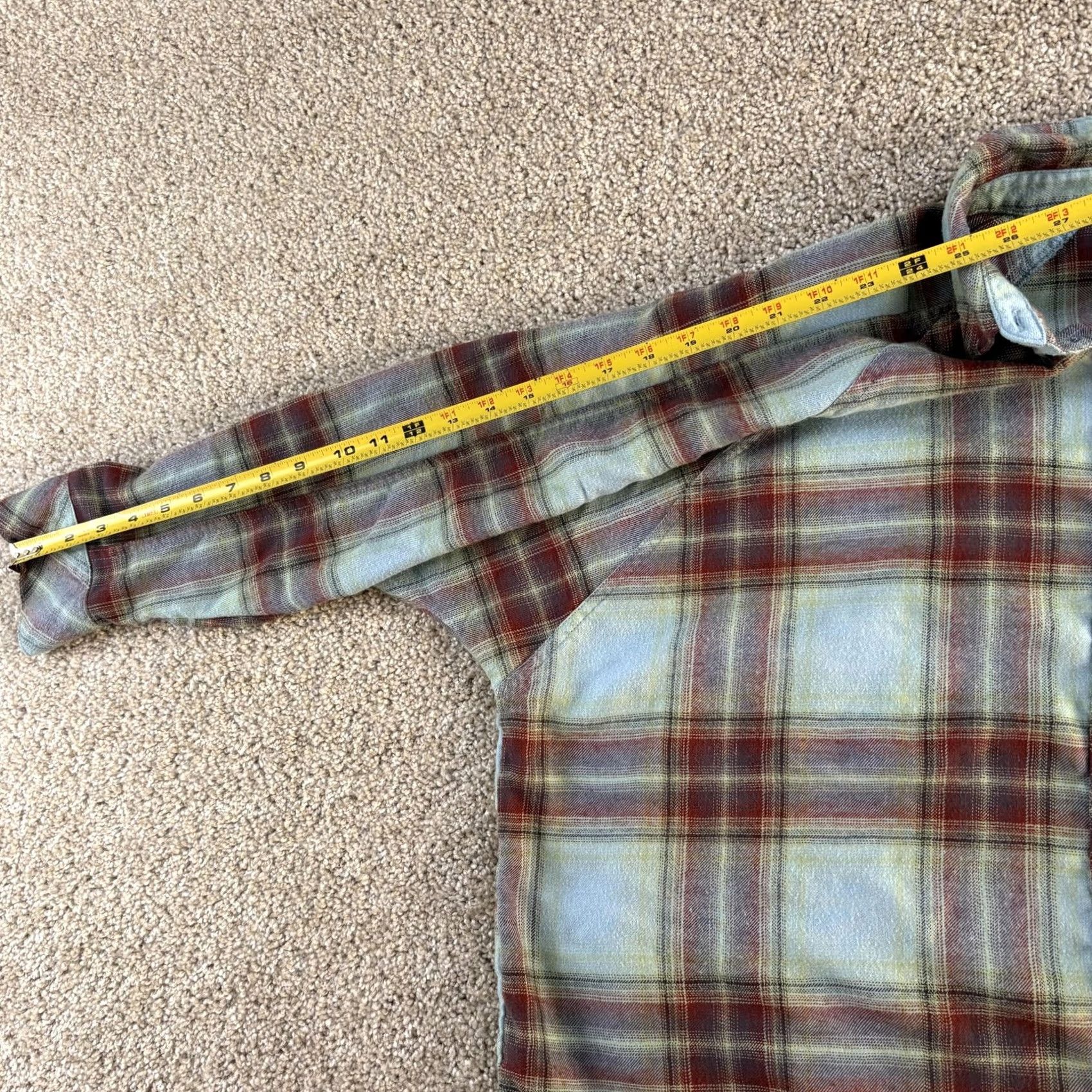 Bdg BDG Shirt Womens Medium Blue Plaid Flannel Long Sleeve Button Oversized Size M / US 6-8 / IT 42-44 - 7 Thumbnail