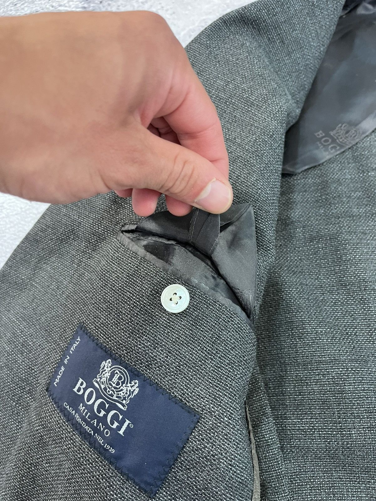 Boggi Boggi Milano Blazer VITALE BARBERIS CANONICO Wool Jacket Size 42R - 12 Thumbnail
