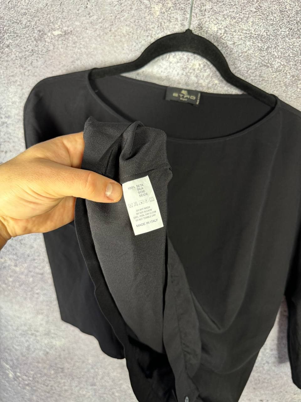 Etro × Vintage Vintage ETRO Silk Oversized Wide Sleeve Top Woman Medium Size M / US 6-8 / IT 42-44 - 8 Thumbnail