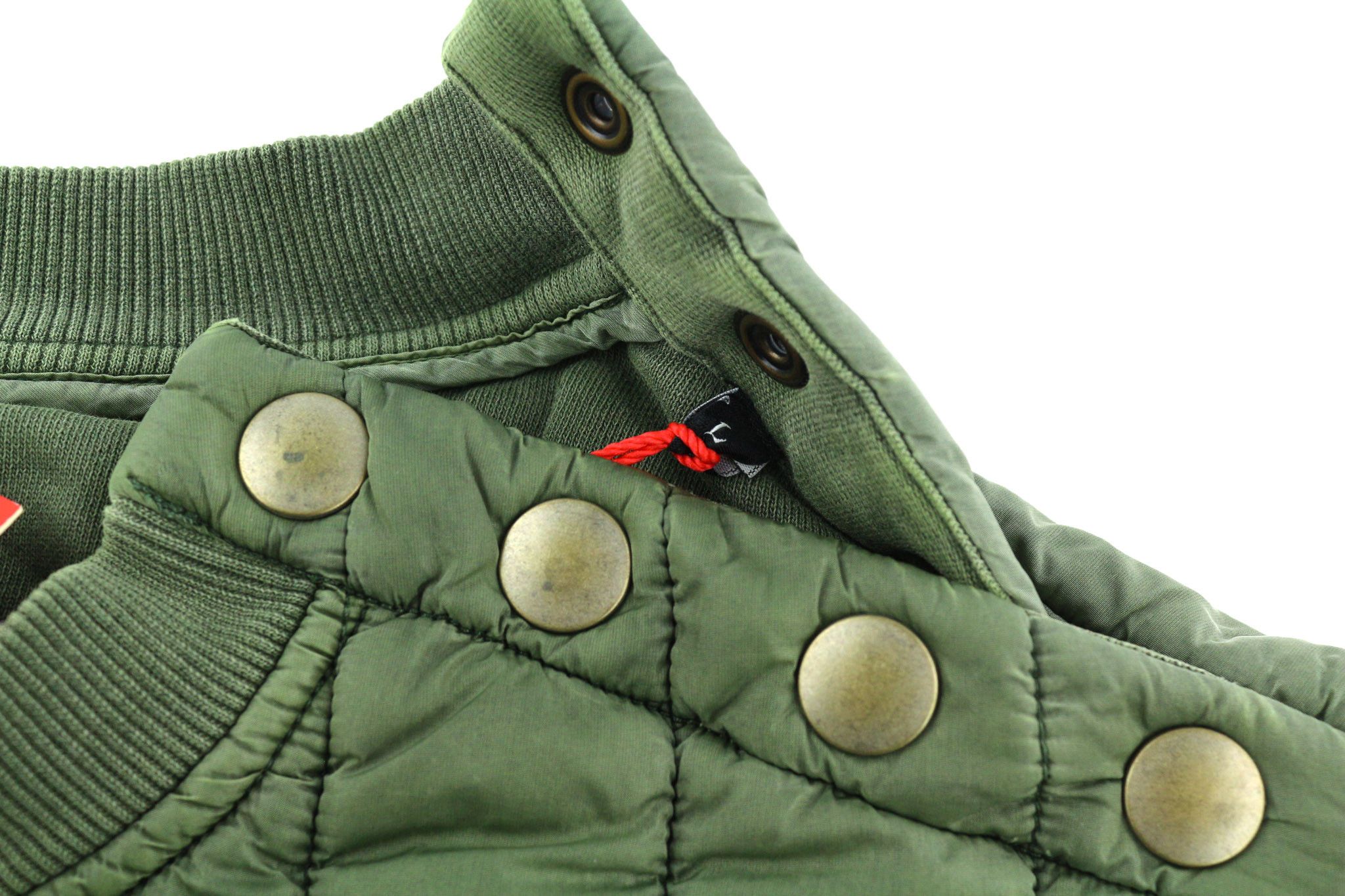 Diesel S-HOLTY L Green Quilted Crew Logo Sweatshirt 40120 Size US L / EU 52-54 / 3 - 7 Thumbnail