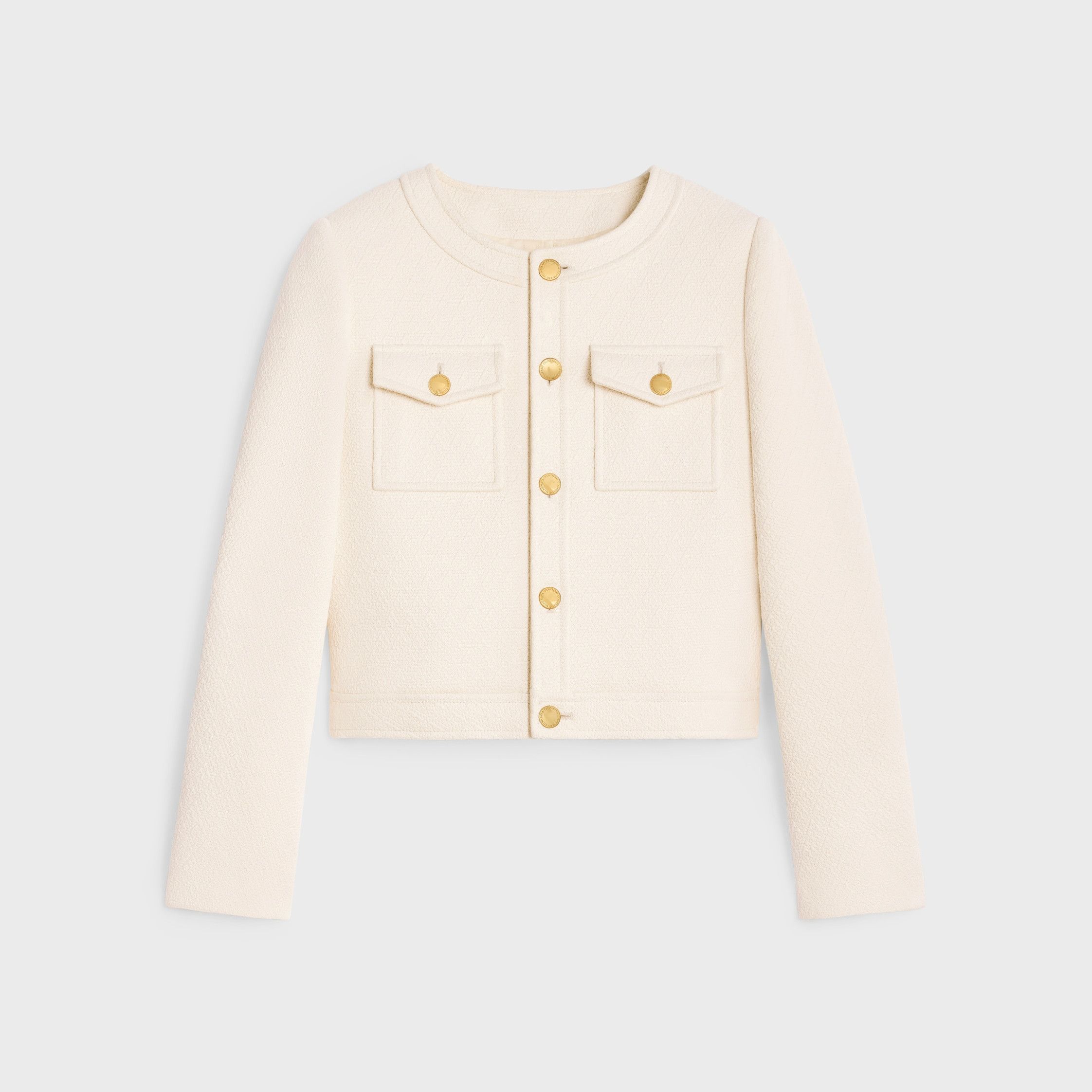Celine DANI JACKET IN BOUTIS COTTON cream Size XS / US 0-2 / IT 36-38 - 1 Thumbnail