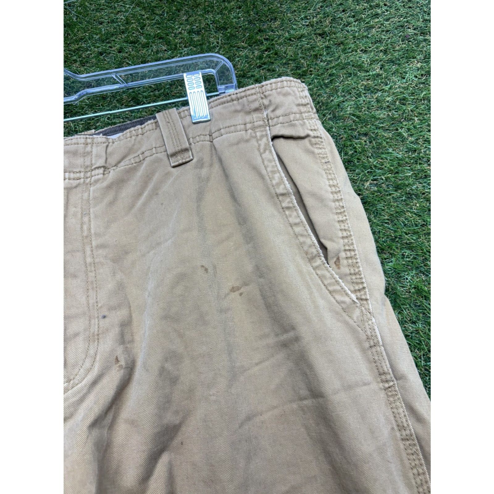 Gap VINTAGE Gap Khakis Pants Mens 38x30 Beige Clear Workwear Bootcut Relaxed Canvas 100% Cotton Front Pockets Zip Mens Size US 38 / EU 54 - 4 Thumbnail