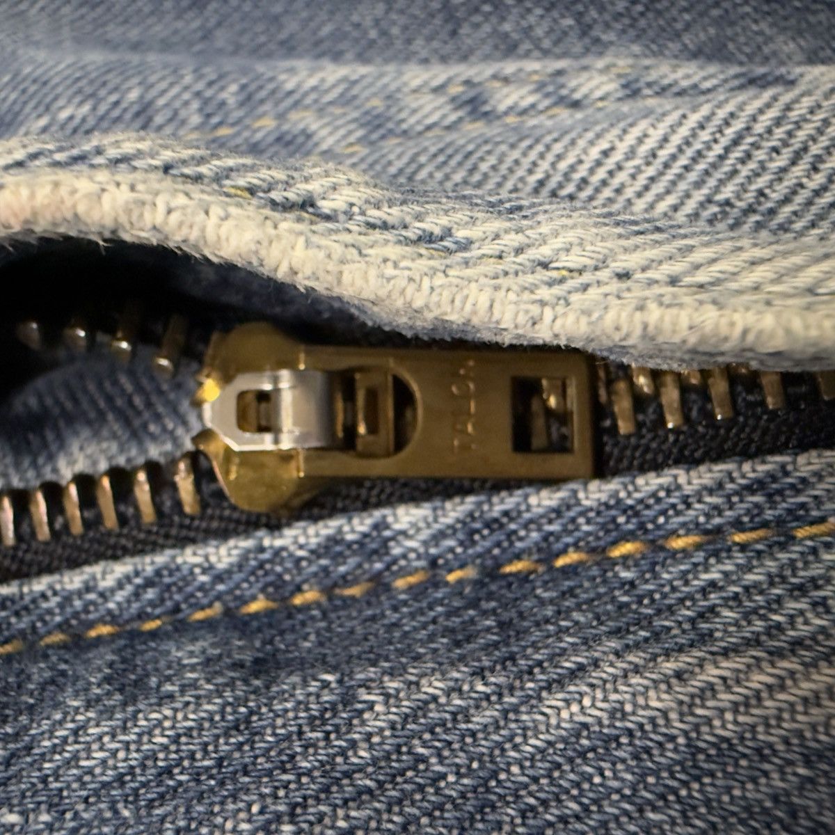 Lee × Number (N)ine Vintage Selvedge 70s Lee Rider Light Aging Wash Denim W32 Size US 32 / EU 48 - 13 Thumbnail