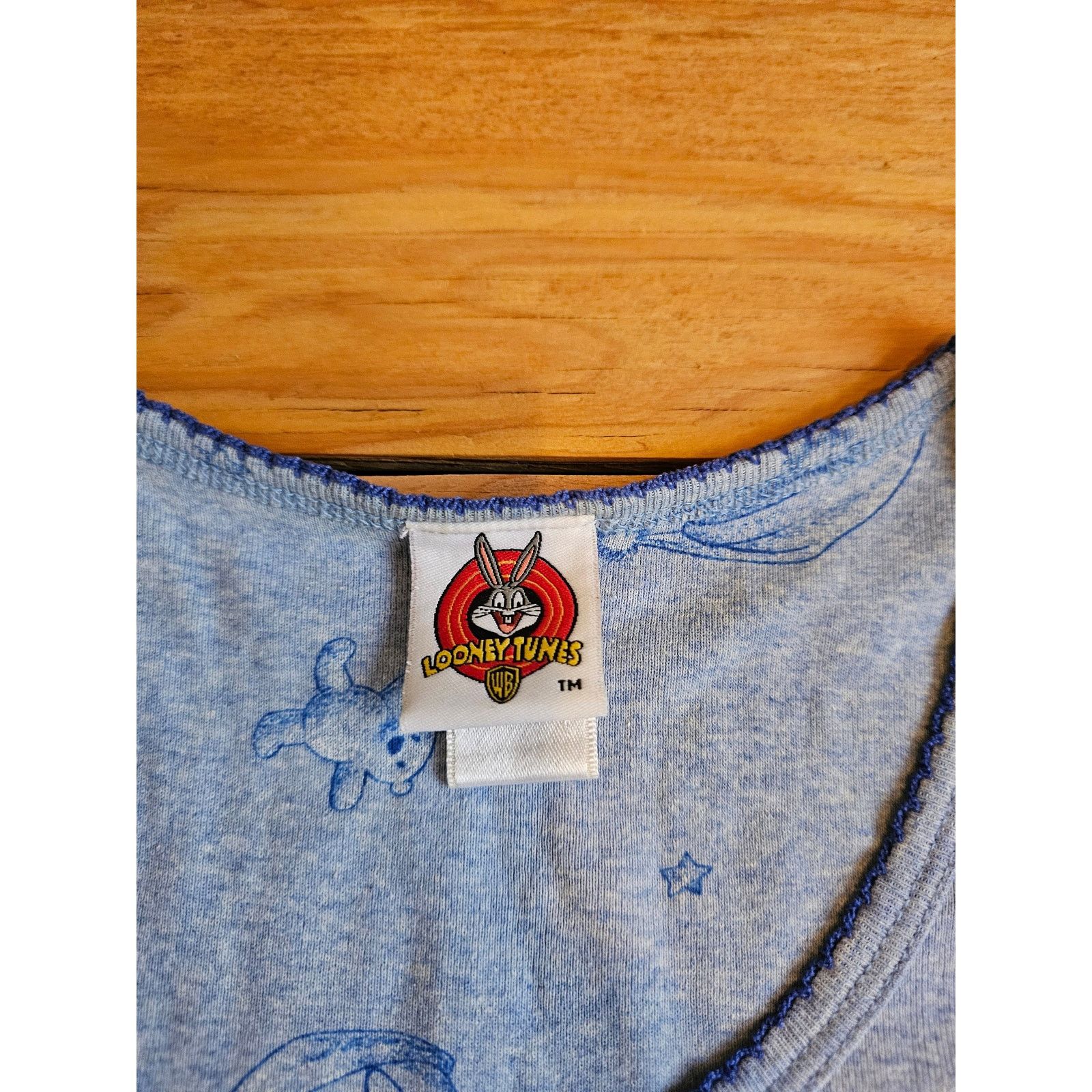 Other Tweety Bird Sleeper Tank Top Shirt Blue Womens Sz M Vintage Size M / US 6-8 / IT 42-44 - 3 Thumbnail