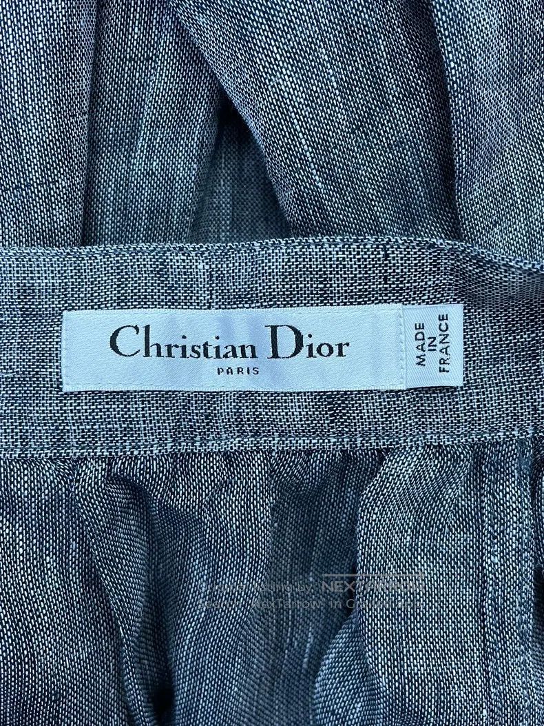 Dior Dior Grey linen skirt Size 27" / US 4 / IT 40 - 3 Thumbnail