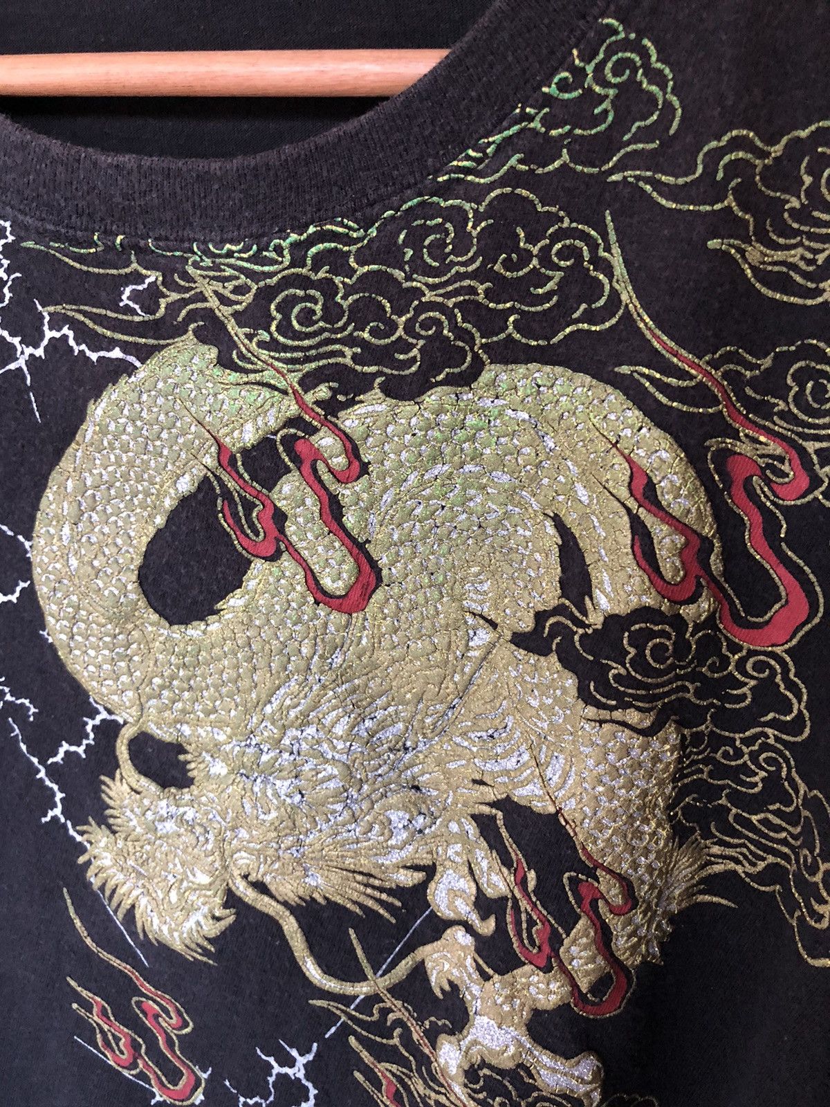 Bullet Noise Vintage Sukajan Dragon Long Sleeve Shirt Tee Size US L / EU 52-54 / 3 - 5 Thumbnail
