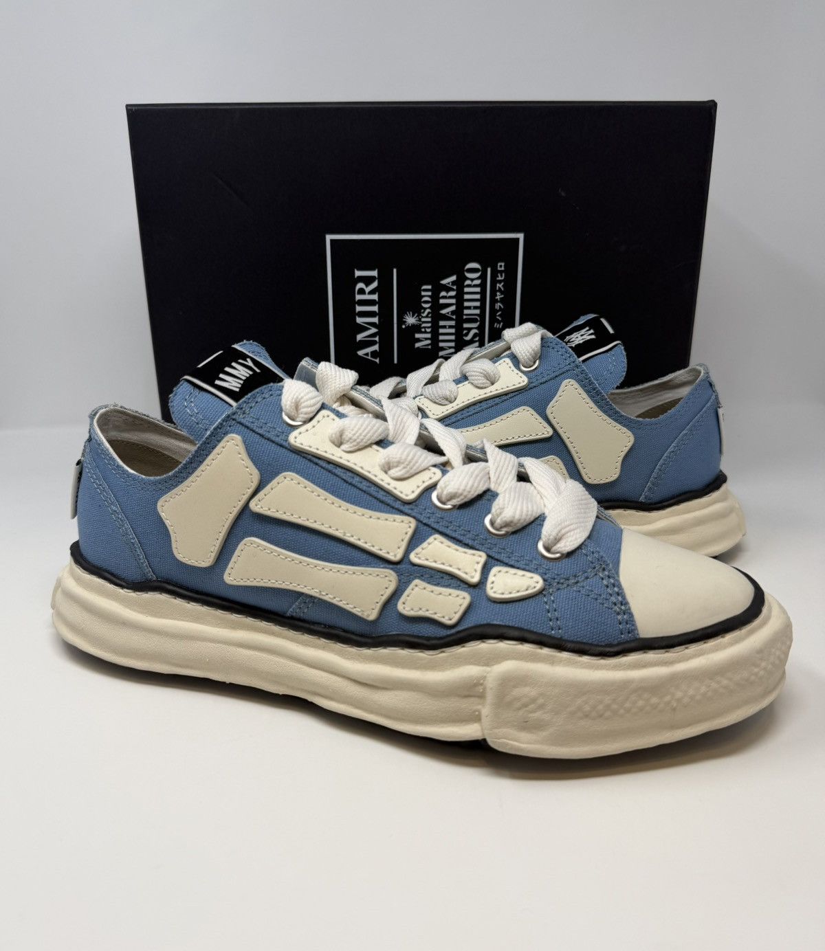 Amiri Amiri x Maison Mihara Yasuhiro Bones Petrson OG Sole Sneaker Size US 12 / EU 45 - 1 Thumbnail