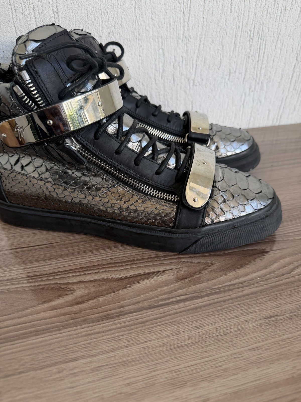 Giuseppe Zanotti Rare‼️🔥Croc embossed leather Size US 13 / EU 46 - 2 Thumbnail