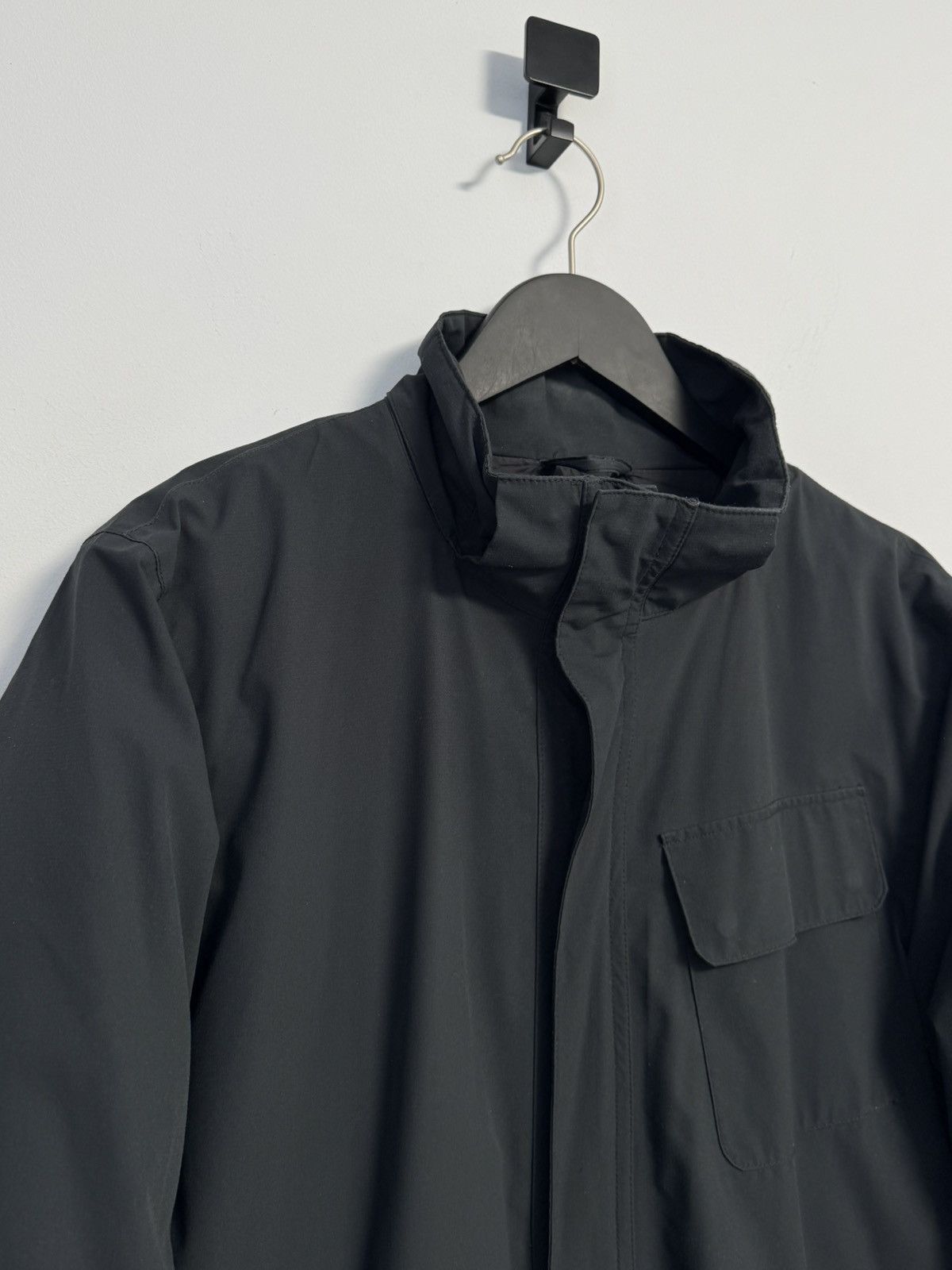 Barbour Barbour Triple Black Mens Hooded Bomber Biker Jacket Coat Size US L / EU 52-54 / 3 - 8 Thumbnail
