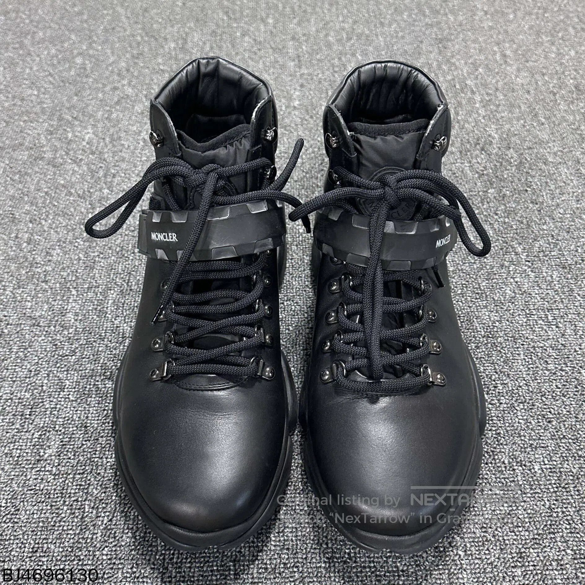 Moncler moncler black high-top boots for men. Size US 10.5 / EU 43-44 - 2 Thumbnail