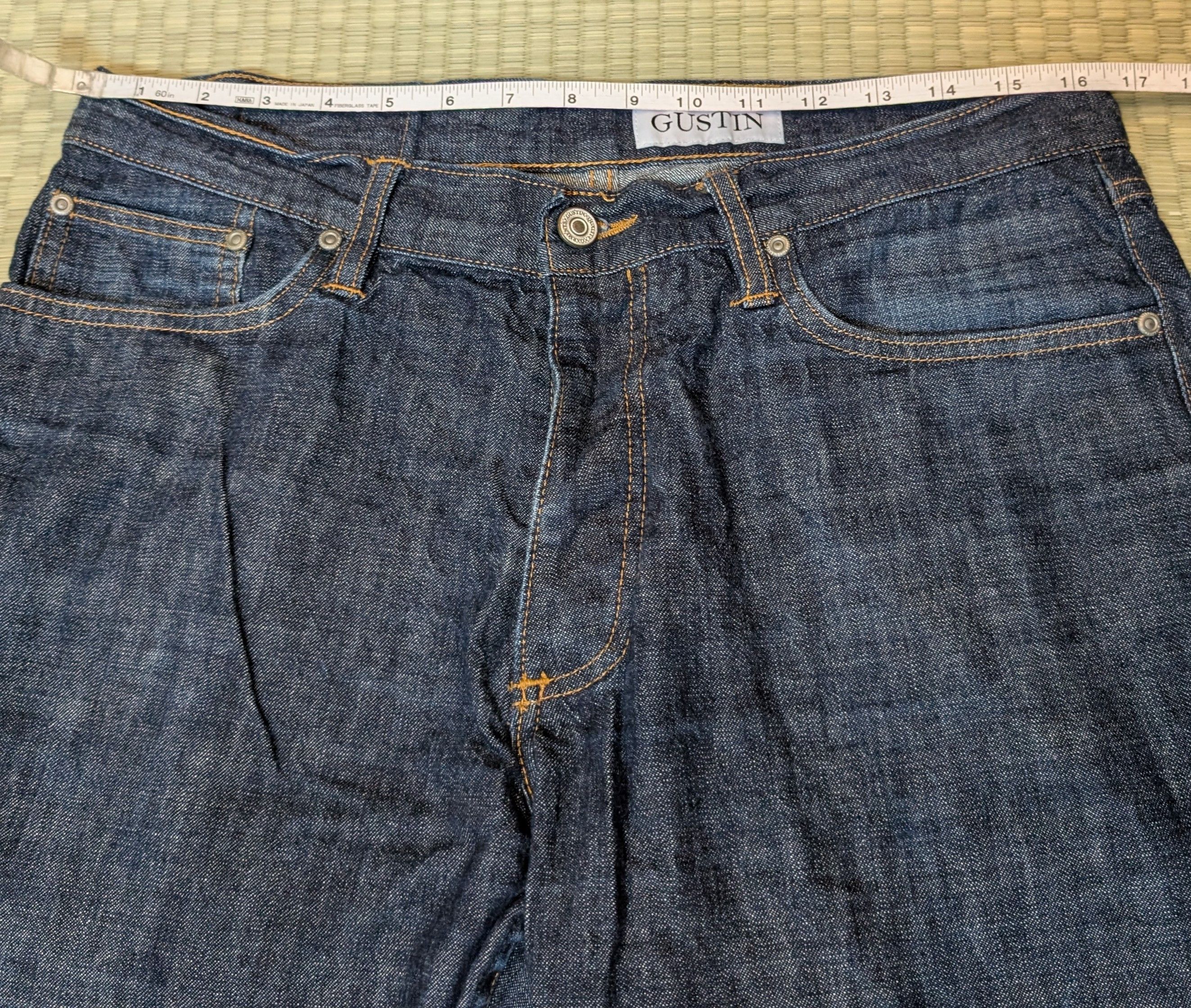 Gustin Gustin #37 Super Light Selvedge Denim Straight Leg Jeans Size US 35 - 8 Thumbnail