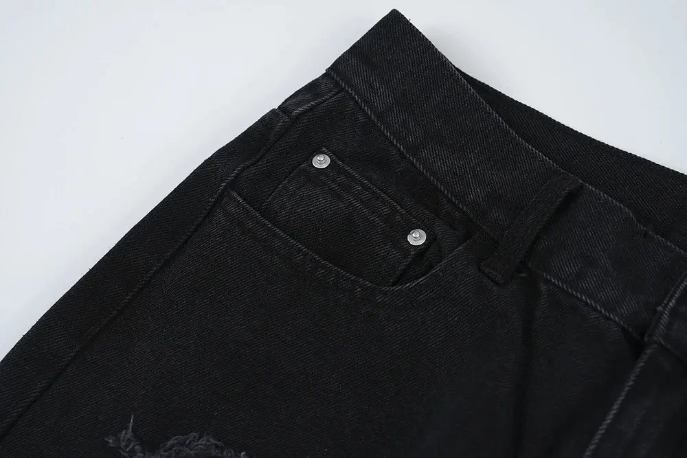 Designer × Japanese Brand Vintage street hip-hop punk baggy ripped jeans Size US 34 / EU 50 - 7 Thumbnail