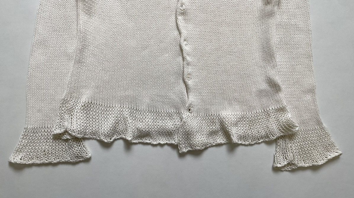 Comme des Garcons S/S 1993 Flared Hem Knit Cotton Cardigan Size M / US 6-8 / IT 42-44 - 7 Thumbnail