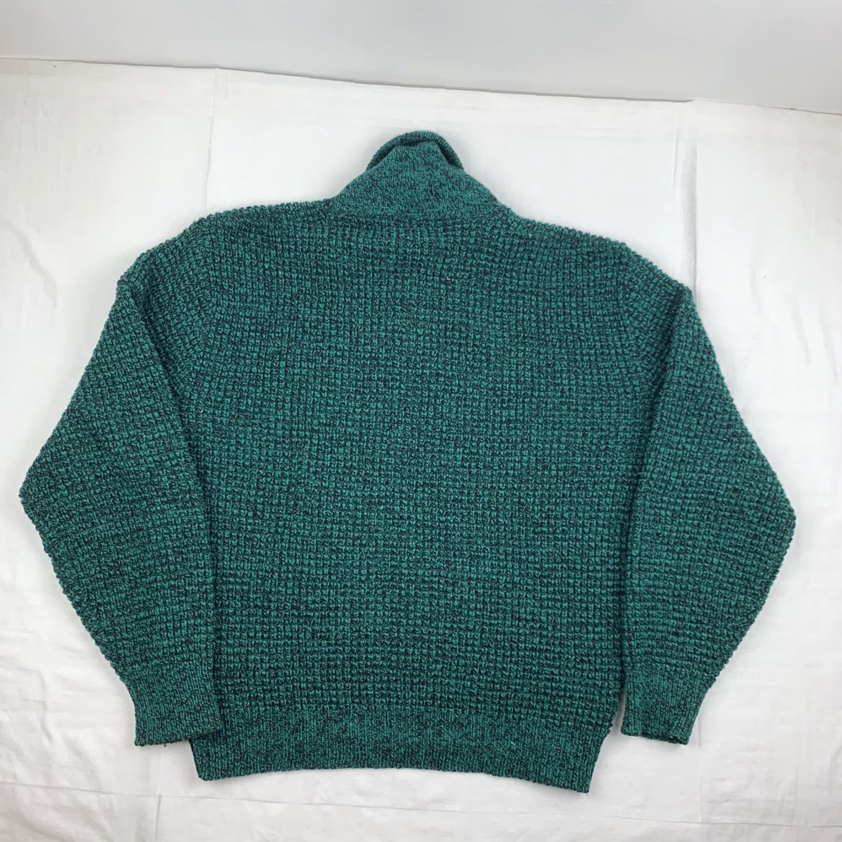 American Eagle Outfitters VINTAGE American Eagle Outfitters Sweater Adult Large Green Knit Pullover Shawl Neck 90s Mens Size US L / EU 52-54 / 3 - 7 Thumbnail