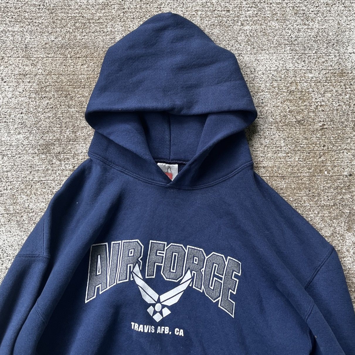 Vintage Vintage Air Force Hoodie Size L Worn Built In Glove Size US L / EU 52-54 / 3 - 4 Thumbnail