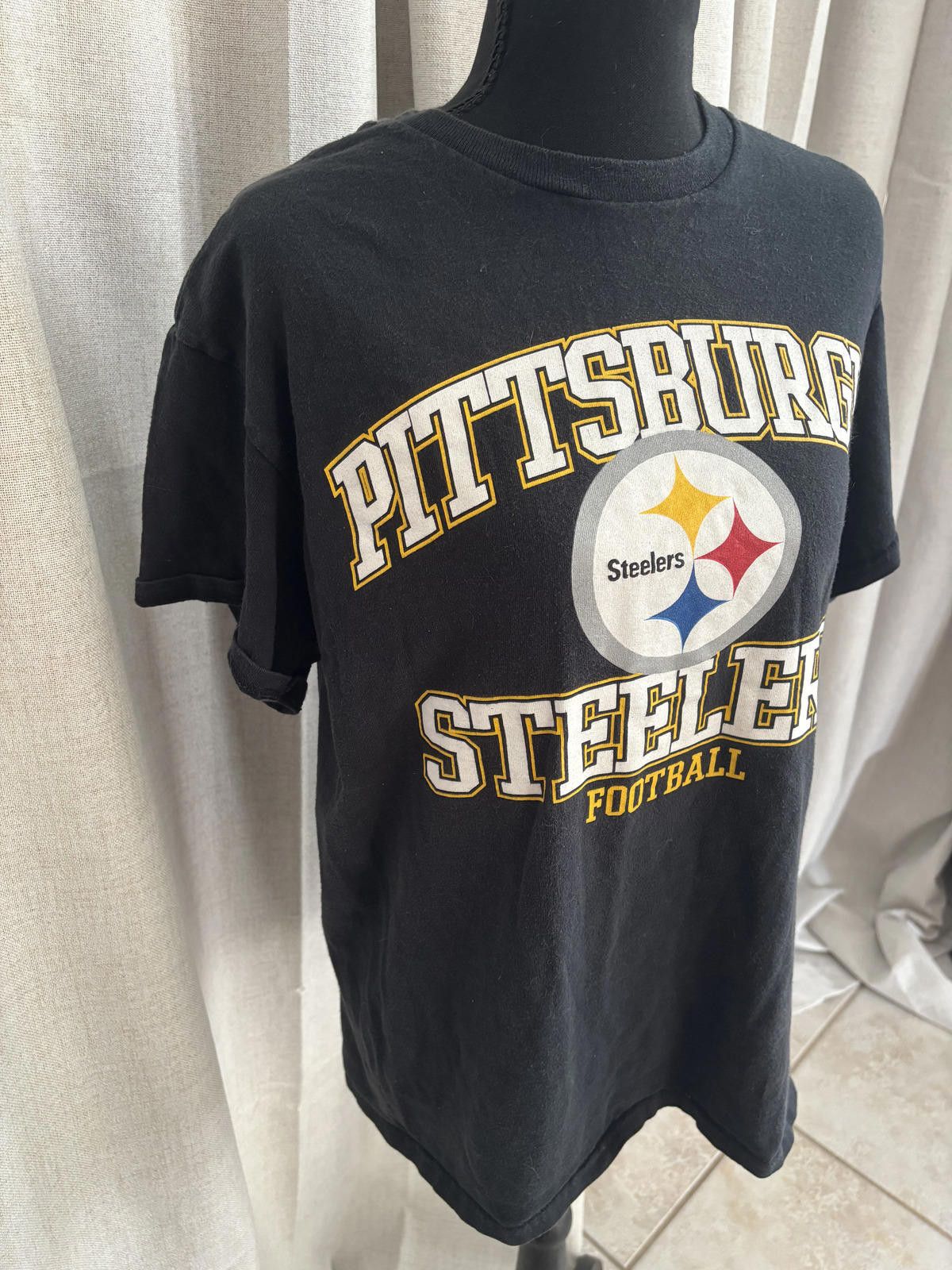 Other Pittsburgh Steelers Football Black T-Shirt Size ONE SIZE - 3 Thumbnail