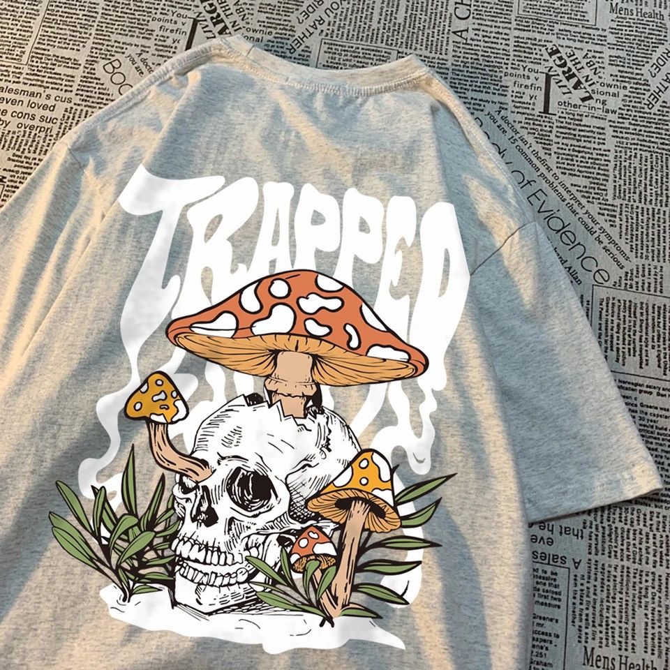 Designer × Japanese Brand Streetwear Skull Printed T Shirt Size US L / EU 52-54 / 3 - 1 Thumbnail