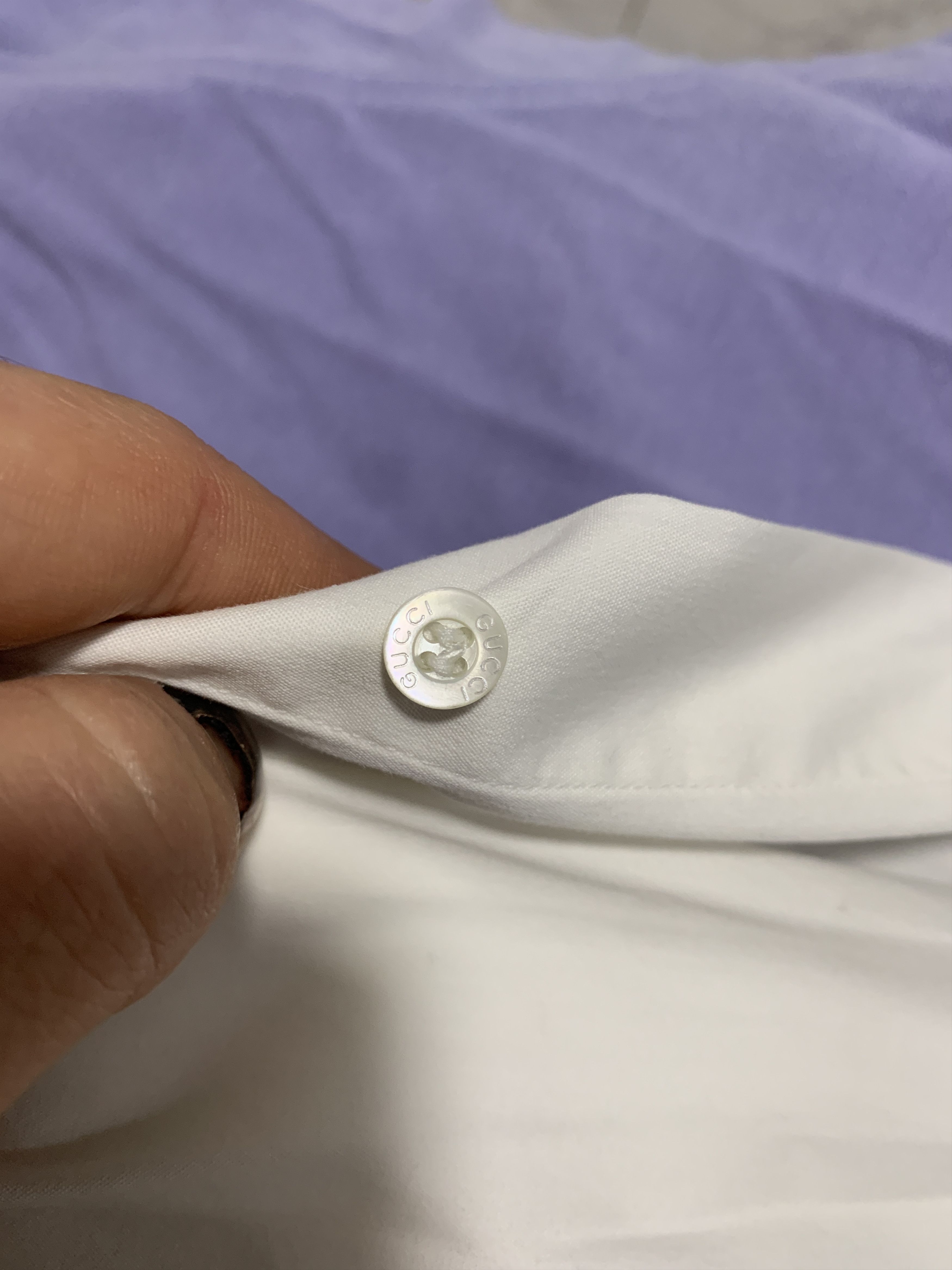 Gucci Royal Fit Gucci Dress Shirt French Cuff Chemise Sz 42 16 1/2 Size US L / EU 52-54 / 3 - 6 Thumbnail