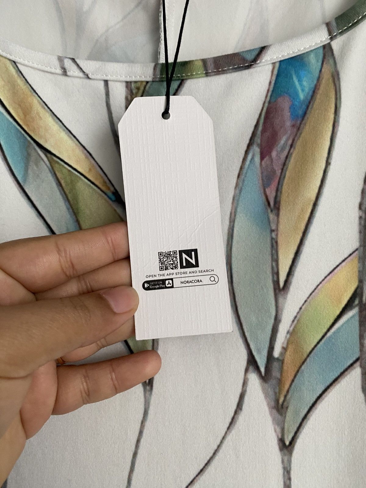 Other NWT Noracora womens short sleeve printed jersey maxi dress Size M / US 6-8 / IT 42-44 - 6 Thumbnail
