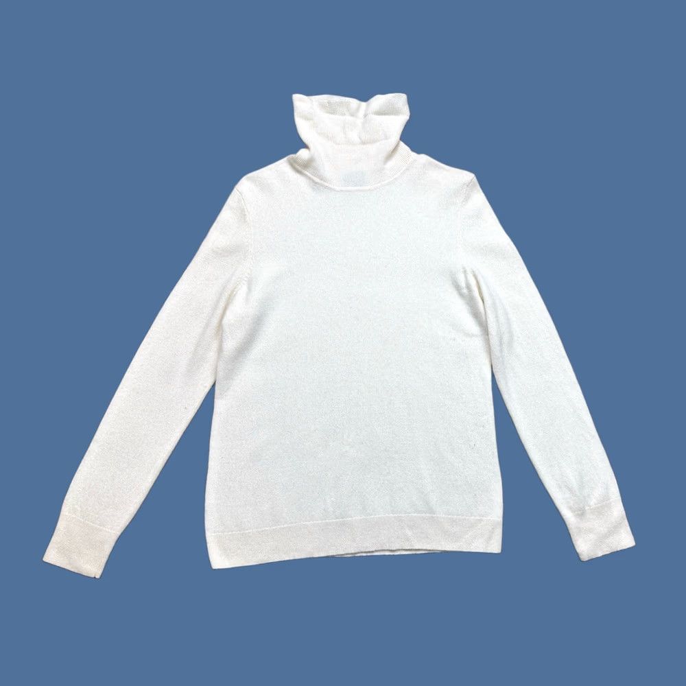 Talbots TALBOTS 100% Cashmere Turtleneck Sweater Cream XL Women’s Knit Pullover Long Sleeve Size XL / US 12-14 / IT 48-50 - 1 Thumbnail