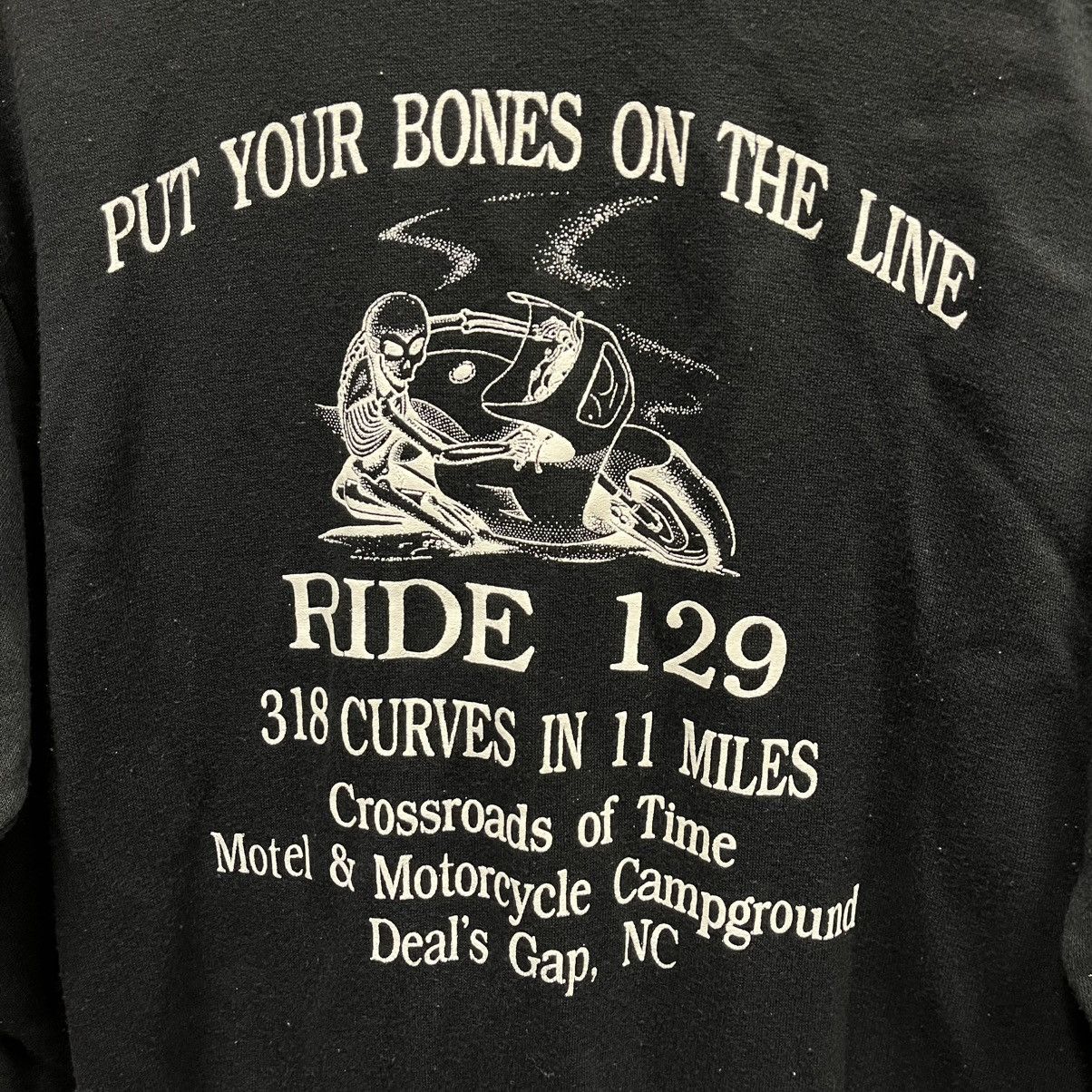 Vintage Vintage 90s Deals Gap NC Rise 129 Bones Skeleton Biker Large Size US L / EU 52-54 / 3 - 2 Thumbnail
