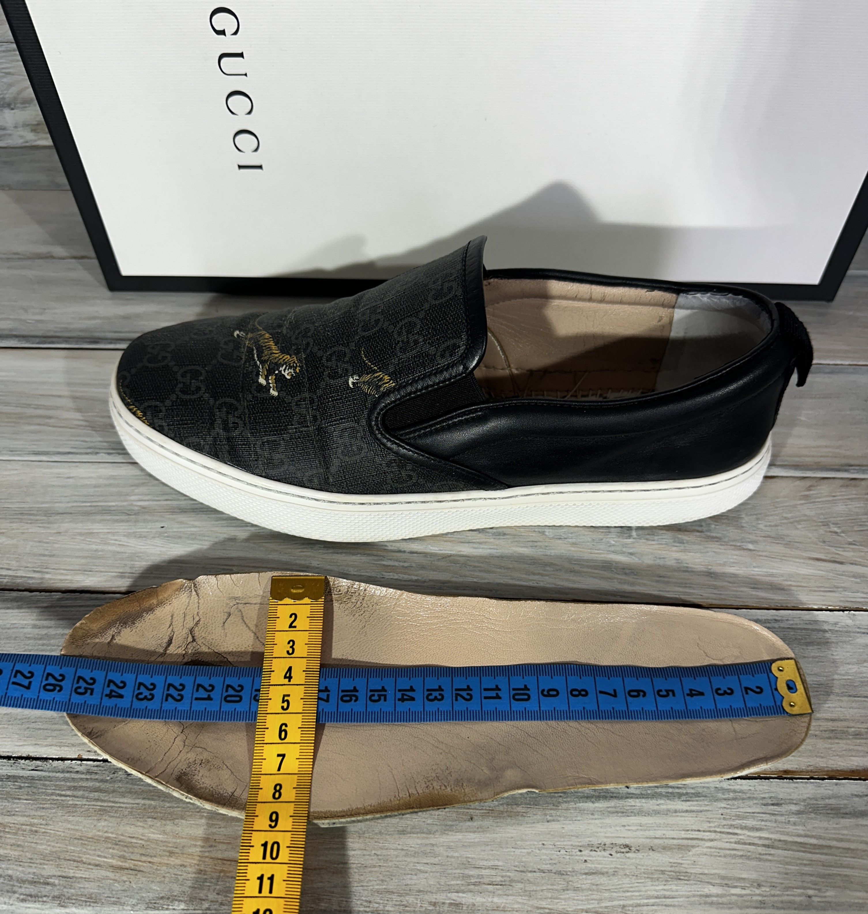 Gucci GUCCI GG Supreme Tiger Slip On Sneakers Made In Italy Luxury Size US 7 / EU 40 - 16 Thumbnail