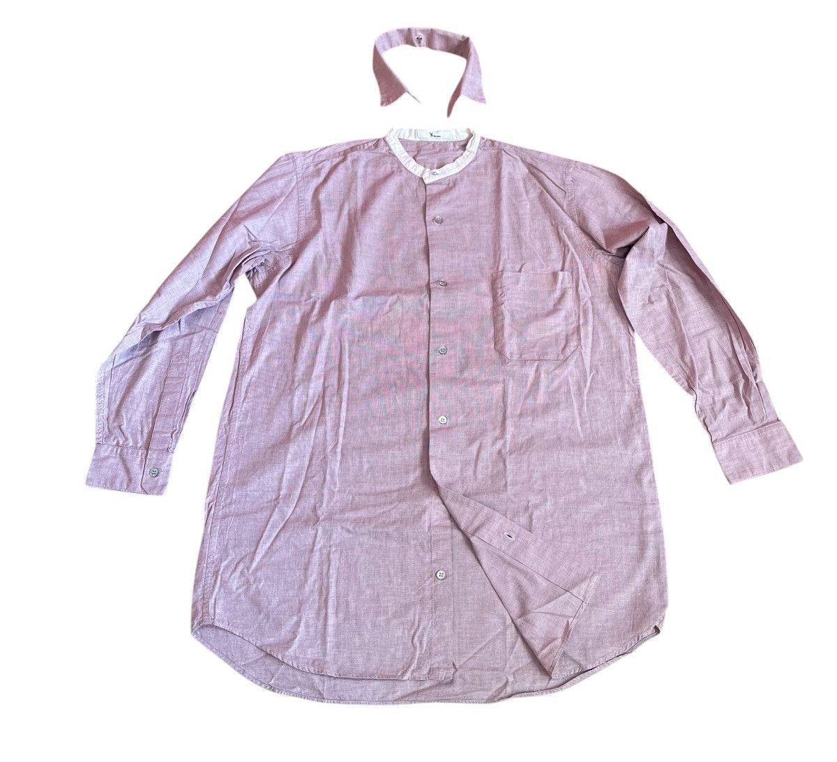 Yohji Yamamoto TAX FREE 🇺🇸 yohji yamamoto y’s for men detach collar shirt Size US L / EU 52-54 / 3 - 2 Thumbnail