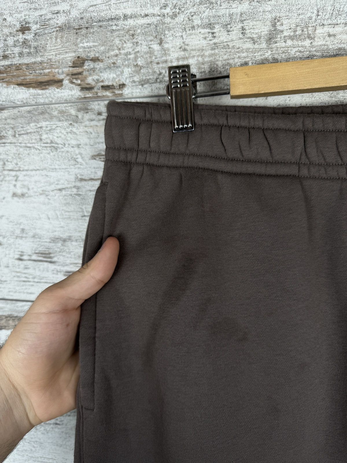 Nike × Vintage Mens Nike swoosh brown sweatpants y2k pants drill Size US 36 / EU 52 - 9 Thumbnail