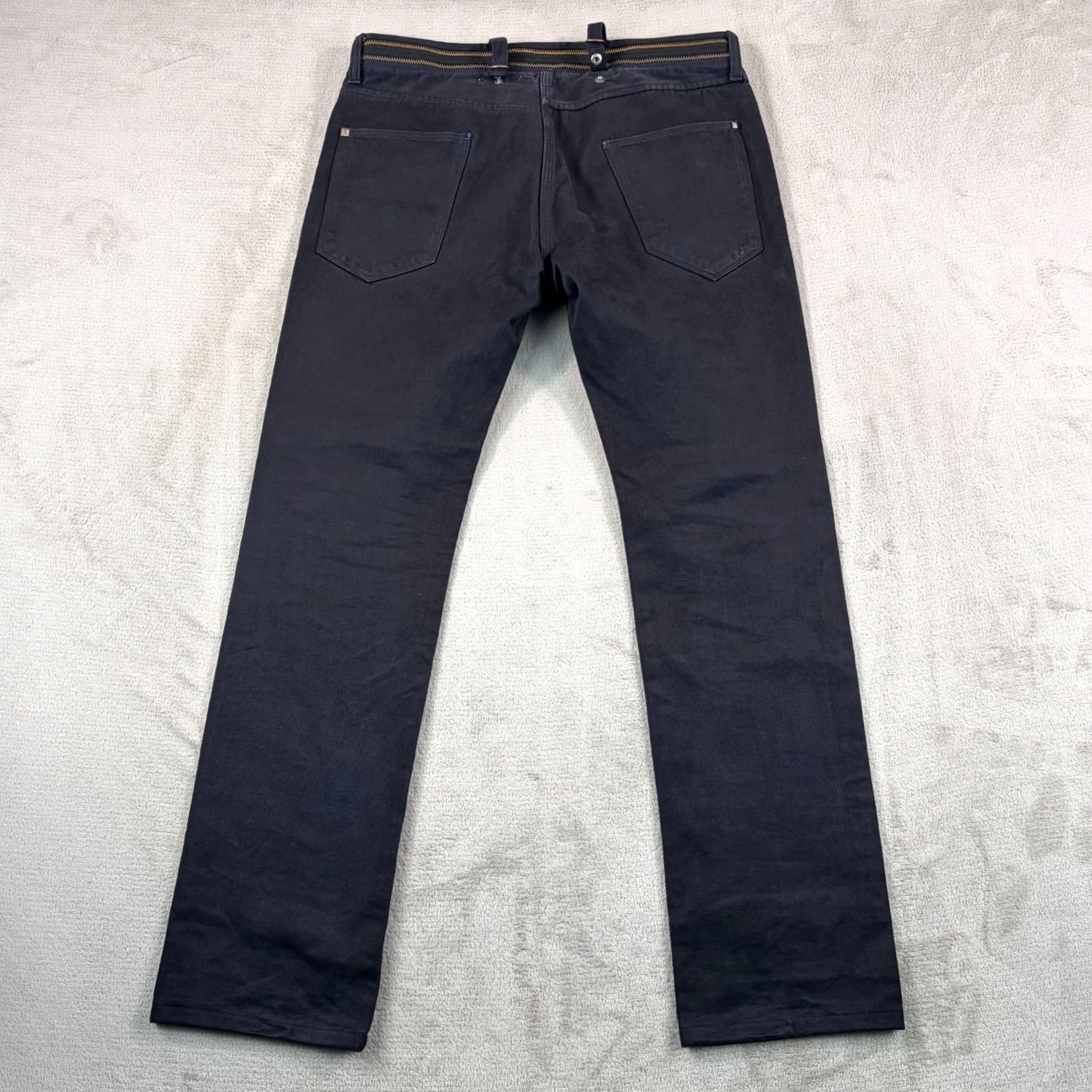 Paul Smith Paul Smith Jeans Men 33x30 Zipper Waistband Denim Black Slim Straight 5-Pocket City Designer Rare Size US 33 - 6 Thumbnail