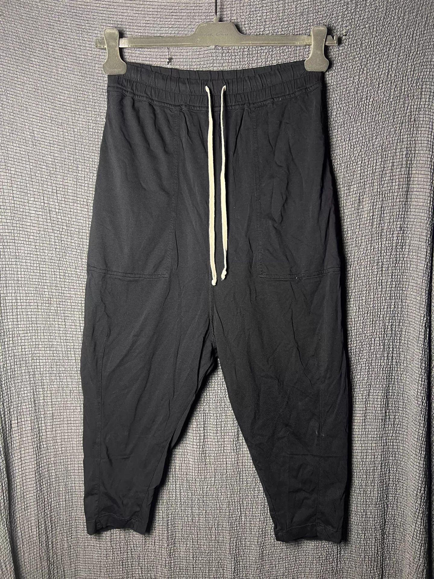 Rick Owens Rick Owens 16fw Cotton Dropped Crotch Cropped Pants XS Size US 27 - 1 Thumbnail