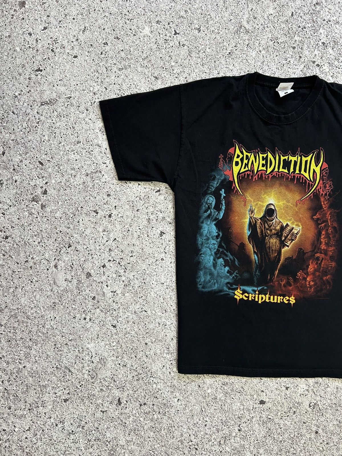 Band Tees × Vintage Rare 2020 Benediction Scriptures Y2K Retro Rock Band T-Shirt Size US L / EU 52-54 / 3 - 3 Thumbnail