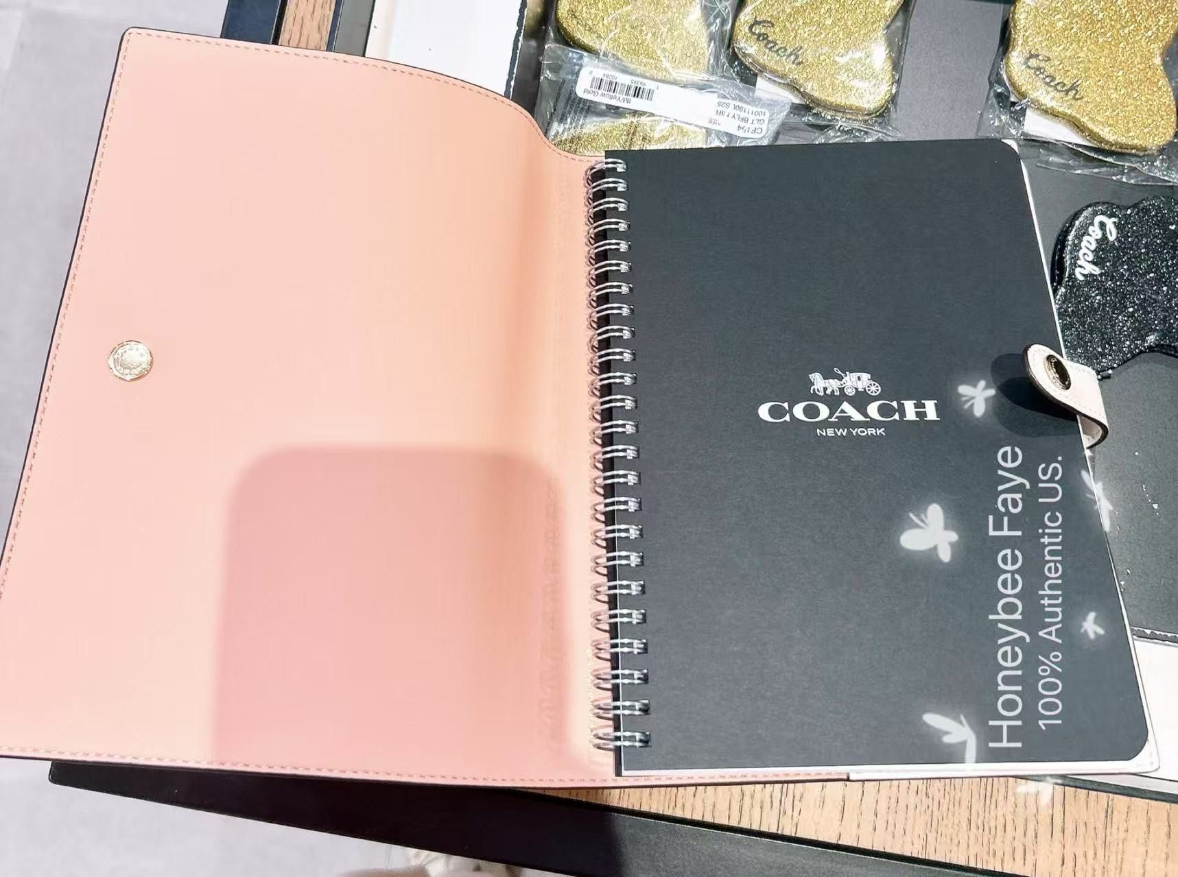 Coach NOTEBOOK IN SIGNATURE CANVAS WITH FLORAL PRINT (COACH CAO58) Size ONE SIZE - 3 Thumbnail