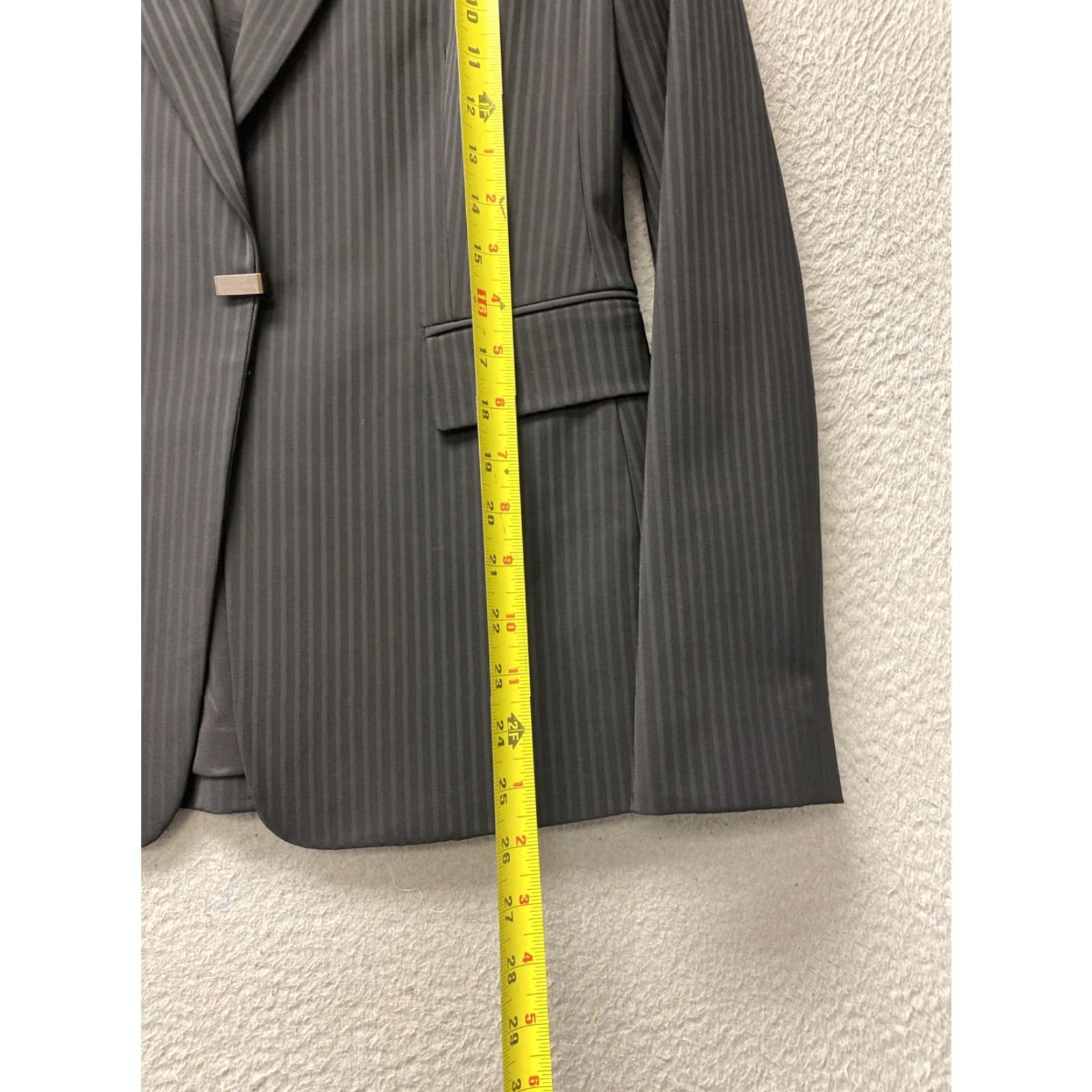 Vintage Tahari US 6 Blazer Woman's Black Striped Linen? Size M / US 6-8 / IT 42-44 - 7 Thumbnail
