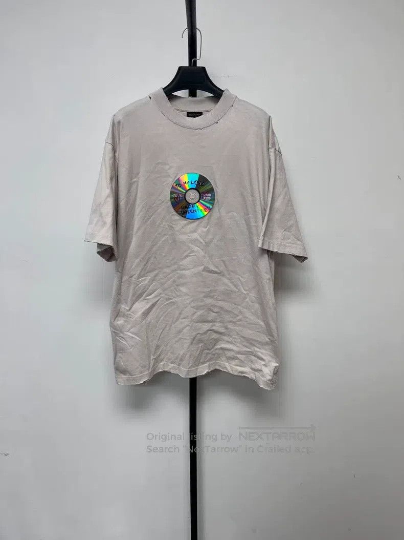 Balenciaga Balenciaga Letter Vinyl Printed Round Neck Short Sleeve T- Size US S / EU 44-46 / 1 - 1 Thumbnail