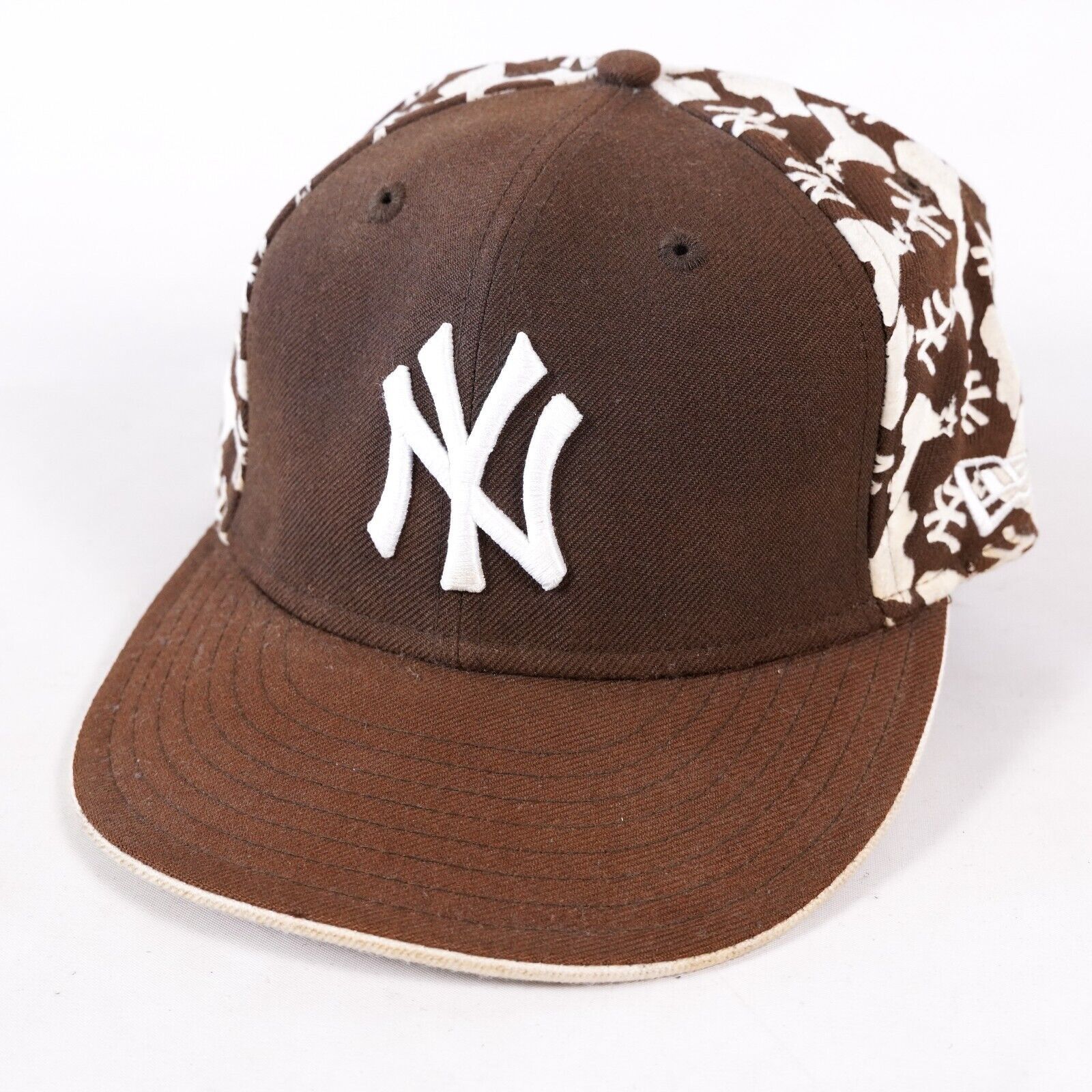 New Era New Era MLB Team New York Yankees Fitted Hat Cap Visor Brown Size ONE SIZE - 1 Thumbnail