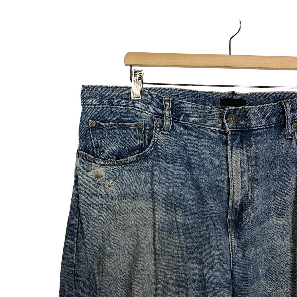 Japanese Brand 🔥RARE DISTRESSED DENIM UNIQLO JEANS JAPAN MADE ISSEY MIYAKE Size US 36 / EU 52 - 6 Thumbnail