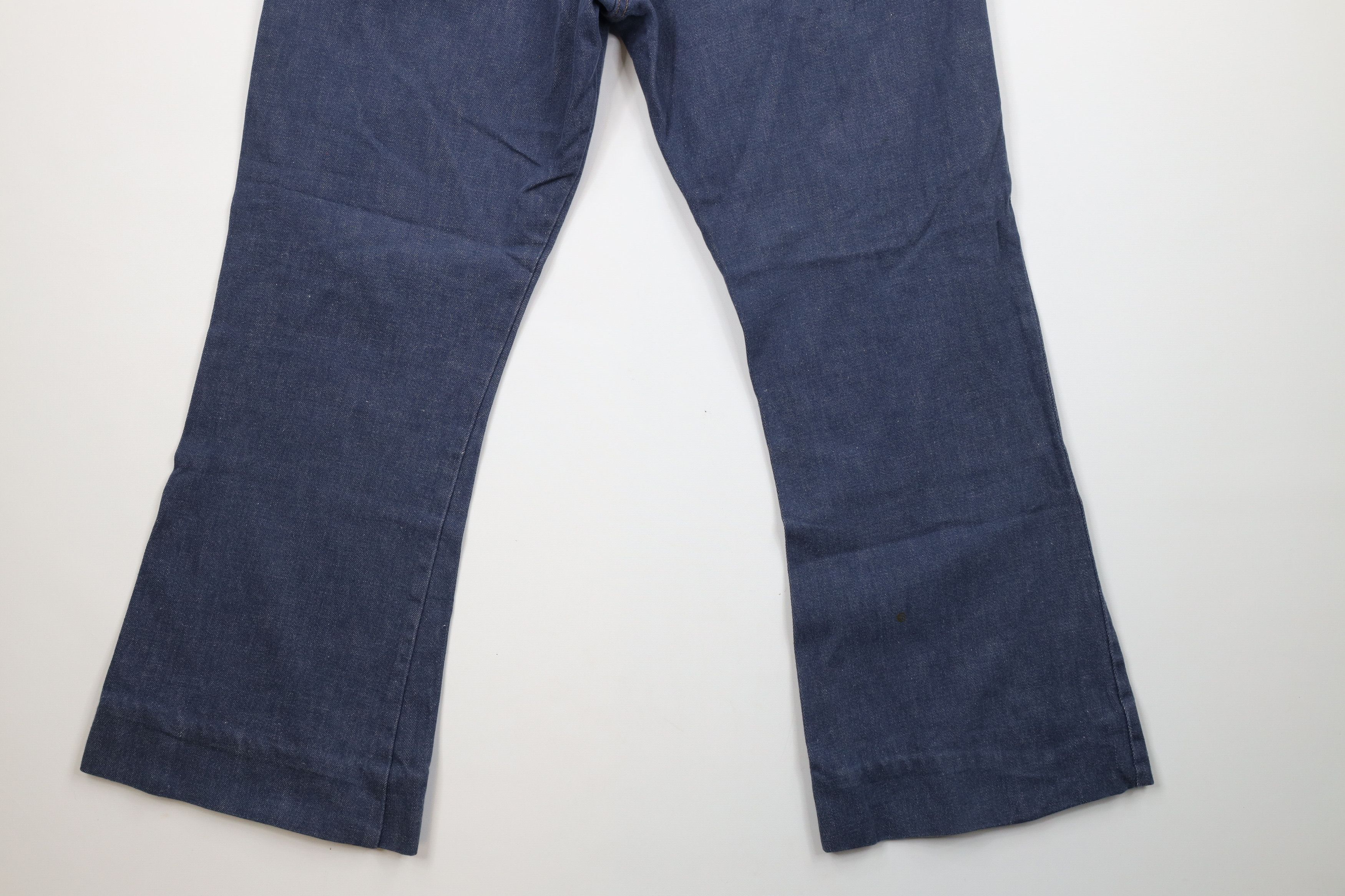 Vintage Vintage 70s Streetwear Wide Leg Bell Bottoms Jeans Blue USA Size 34 - 11 Thumbnail