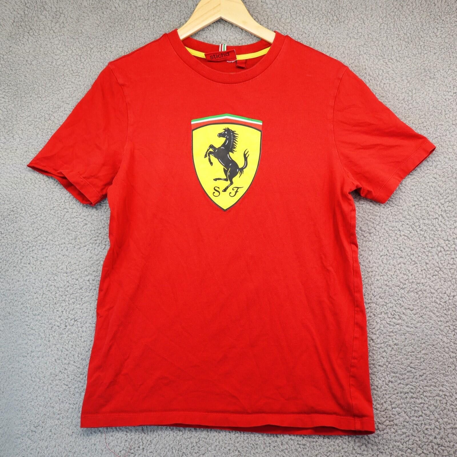Ferrari Men Small Scuderia Ferrari Red Big Logo Shirt Size ONE SIZE - 1 Thumbnail