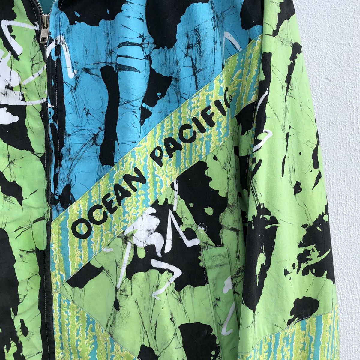 Ocean Pacific Vintage OCEAN PACIFIC Patchwork Light Jacket Size US L / EU 52-54 / 3 - 8 Thumbnail