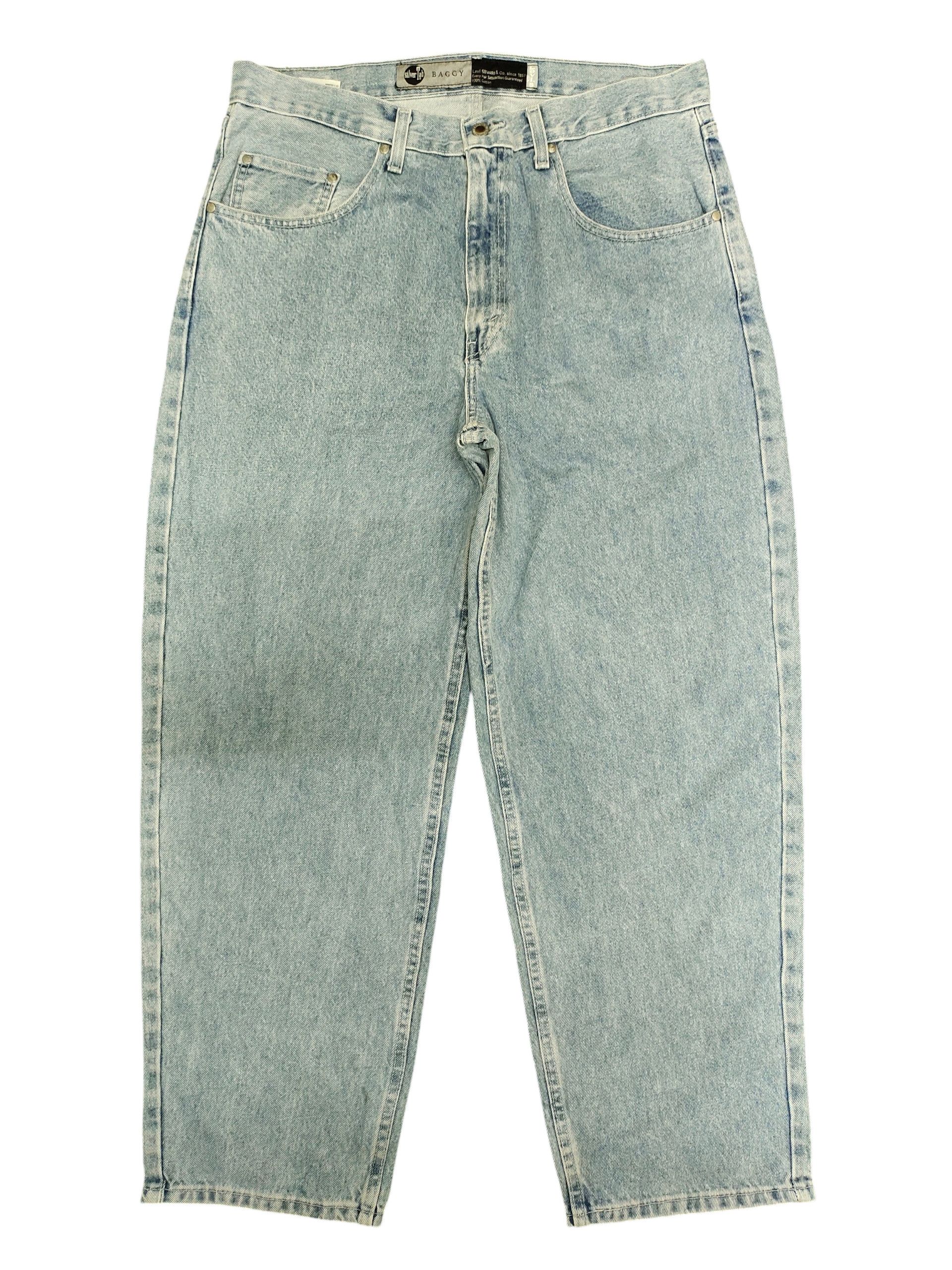Levi's Vintage Clothing Vintage 90s Levis Silvertab Baggy Denim Jeans Wide Leg Size US 34 / EU 50 - 1 Thumbnail