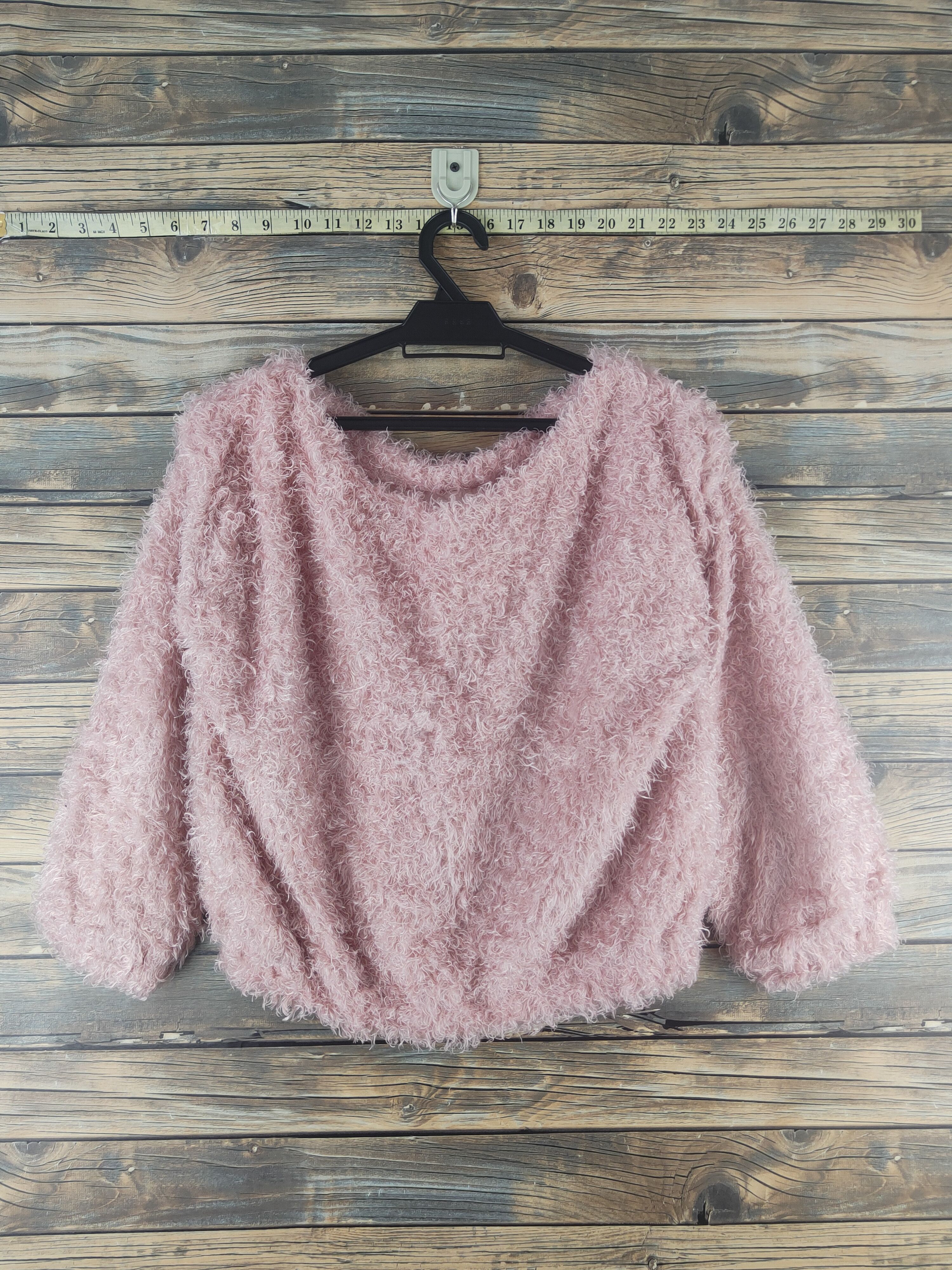 Japanese Brand DL Vis Pink Fur Mohair Knitwear #46-512 Size S / US 4 / IT 40 - 1 Thumbnail