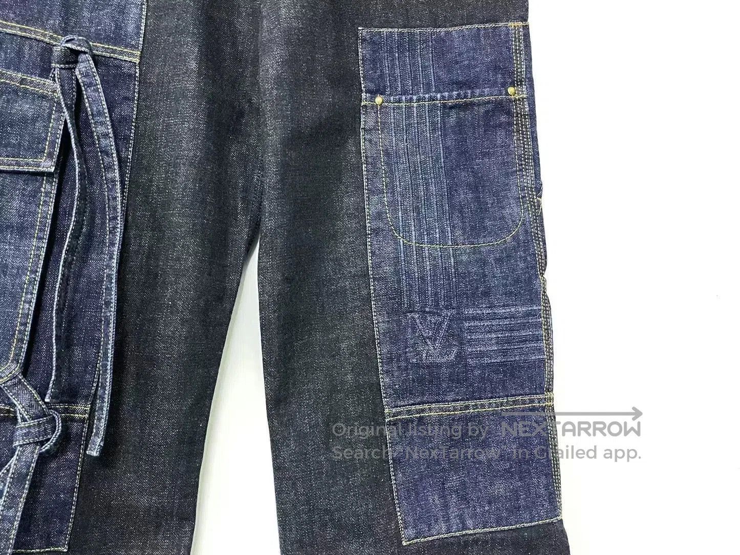 Louis Vuitton Louis Vuitton LV Cargo Strap Embossed Jeans. Size US 33 - 3 Thumbnail