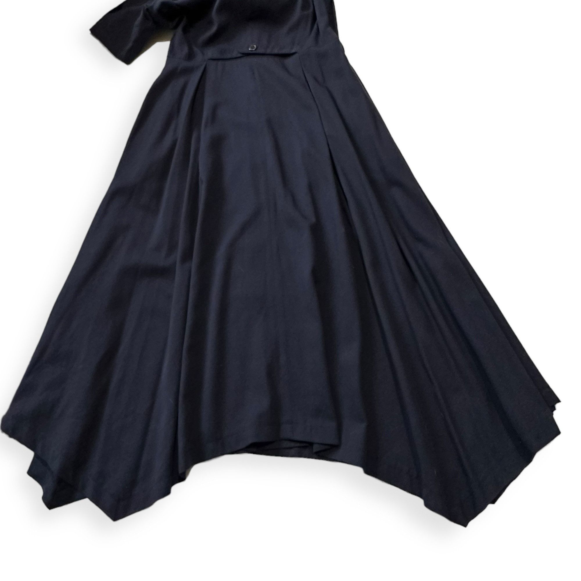 ATSURO TAYAMA × Japanese Brand × Vintage Vintage AT/Atsuro Tayama Blue A line Short Sleeve Midi Dress Size ONE SIZE - 13 Thumbnail