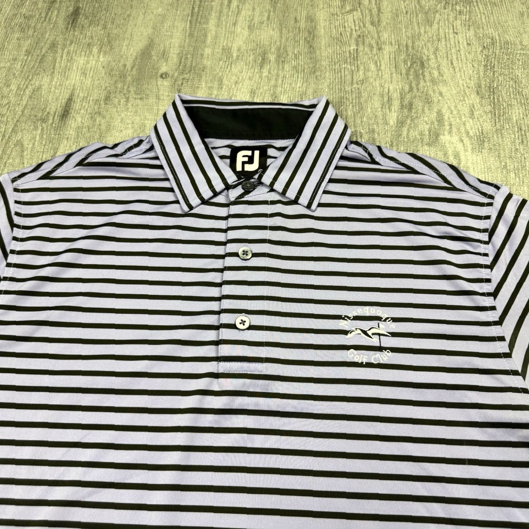 Footjoy FOOTJOY FJ MENS PRODRY POLO STRIPED PURPLE/WHITE SHORT SLEEVE MEDIUM GOLF Size US M / EU 48-50 / 2 - 2 Thumbnail