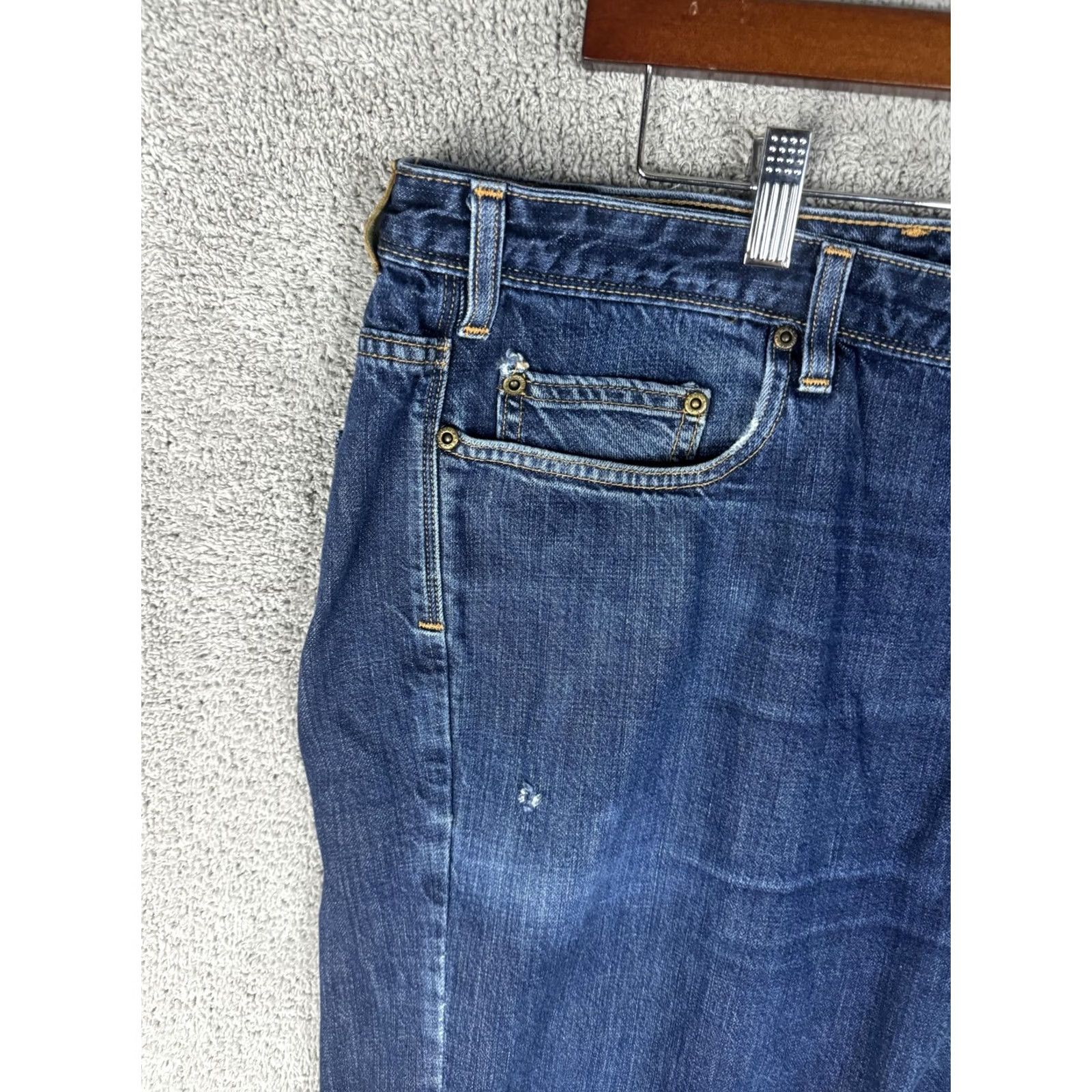 Orvis Orvis Jeans Mens 40x30 Blue American Denim Made In USA 100% Cotton Straight Leg Size US 40 / EU 56 - 2 Thumbnail