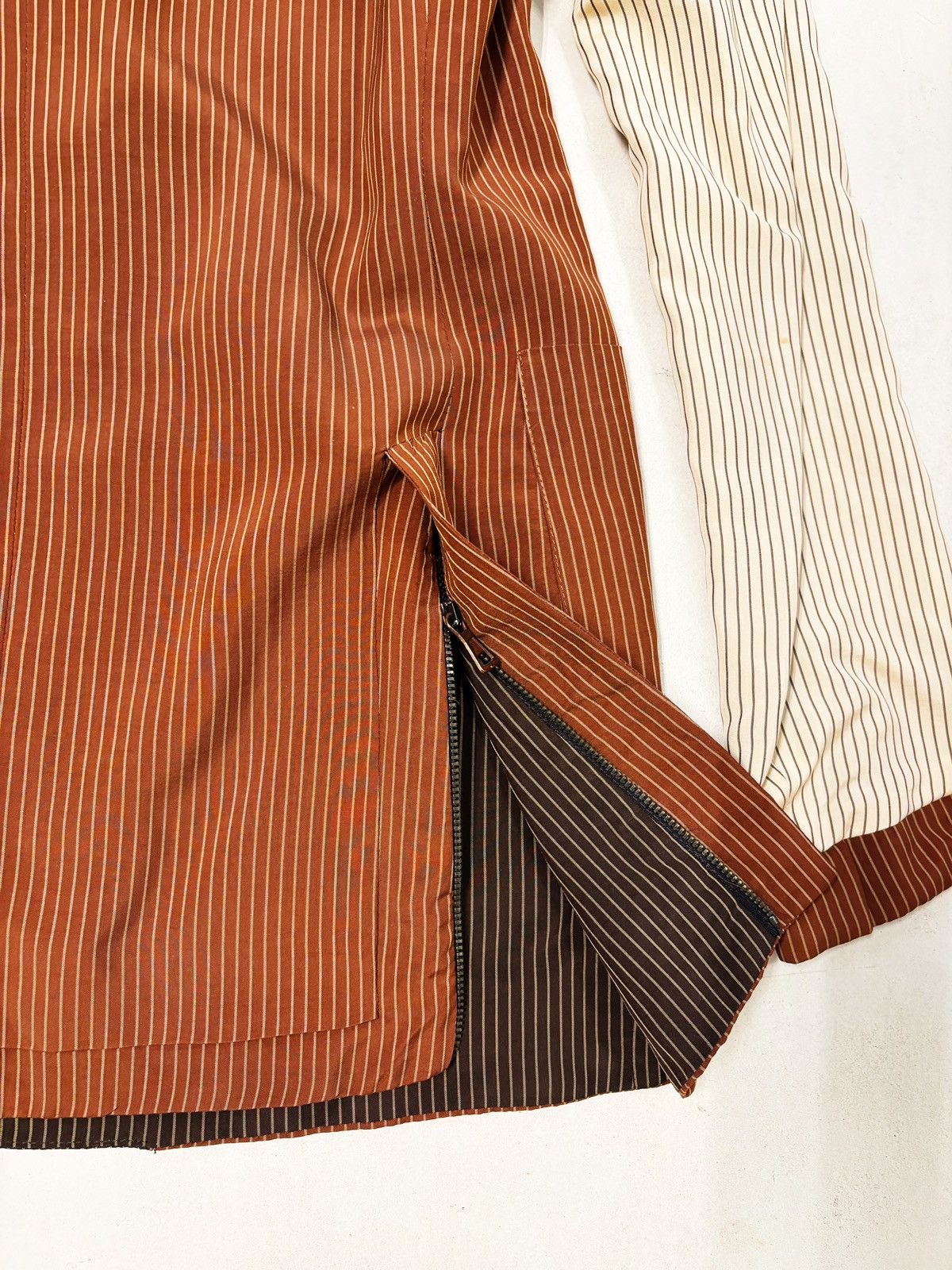 Jean Paul Gaultier Jean Paul Gaultier Archive Patchwork Pinstripe Blazer 2000s Size S / US 4 / IT 40 - 8 Thumbnail