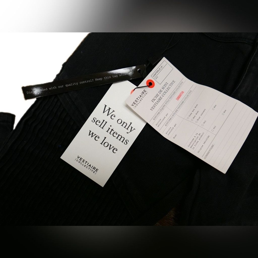 EACH x OTHER Each x Other Pleat Moto Jeans in Black Size 28" / US 6 / IT 42 - 4 Thumbnail