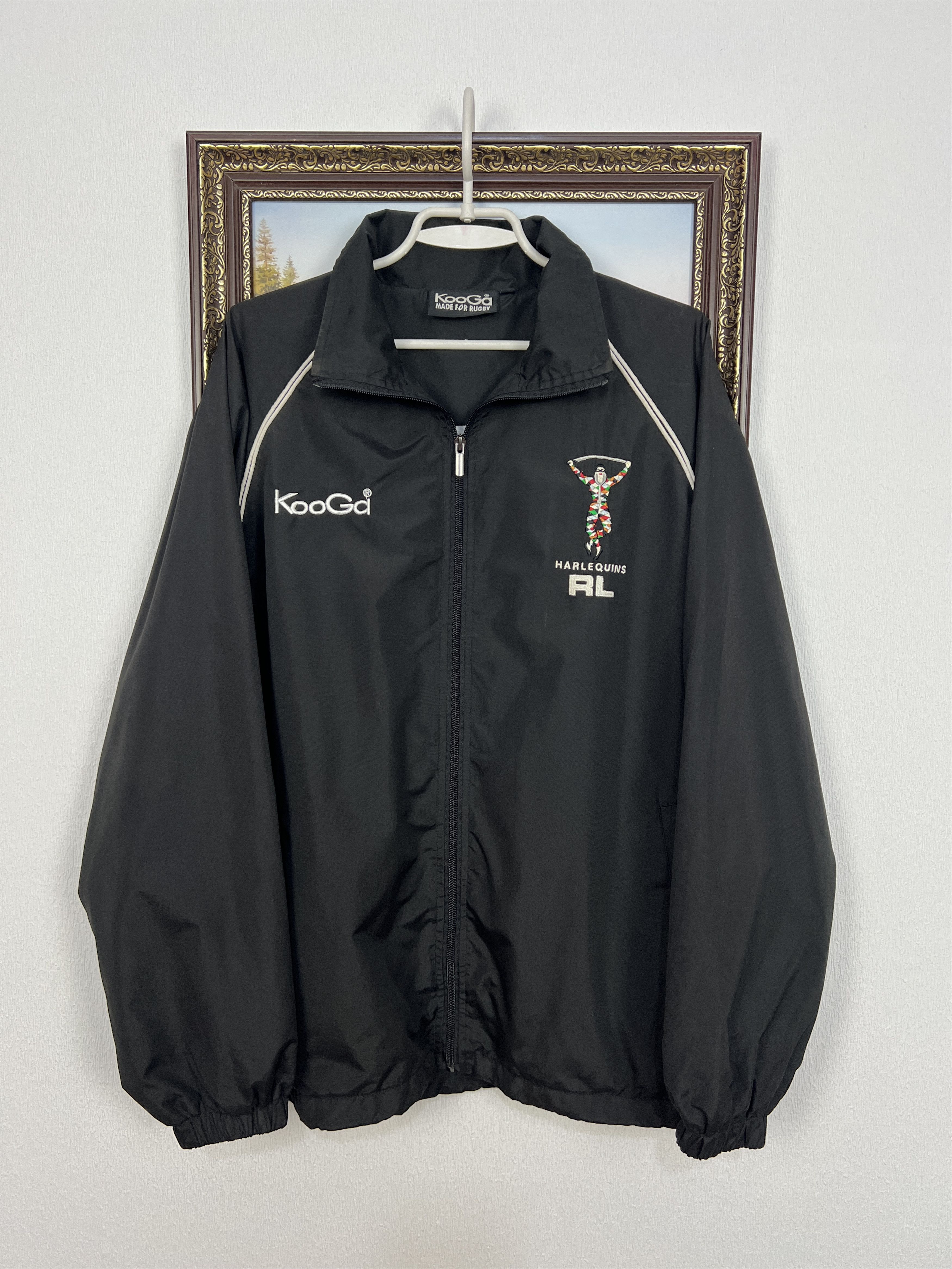 Vintage Vintage Harlequins Rugby Union KooGa Jacket Mens Track Top Size US XL / EU 56 / 4 - 1 Thumbnail