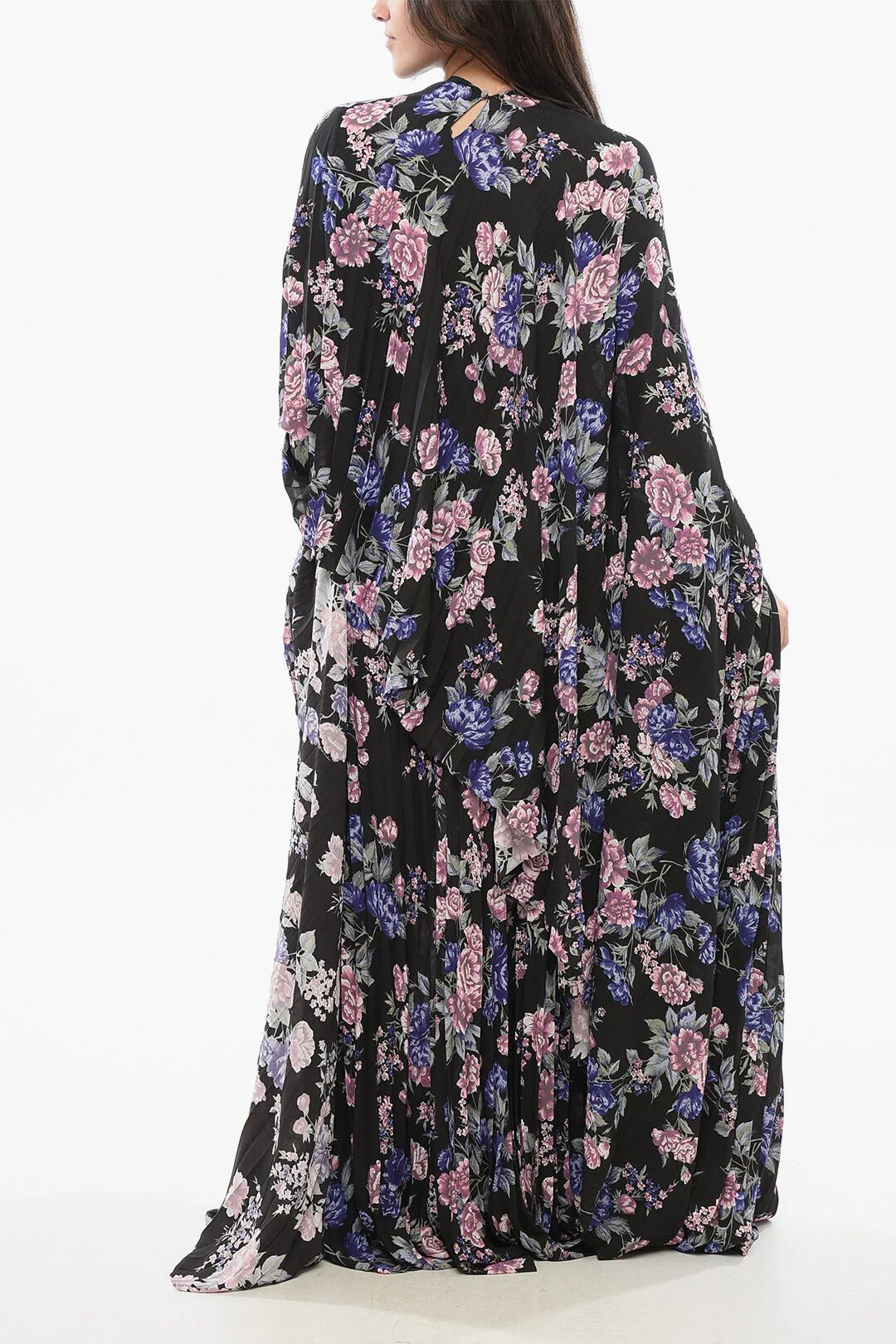 Balenciaga og1mm0326 Maxi Plissé Dress in Multicolor Size M / US 6-8 / IT 42-44 - 2 Thumbnail